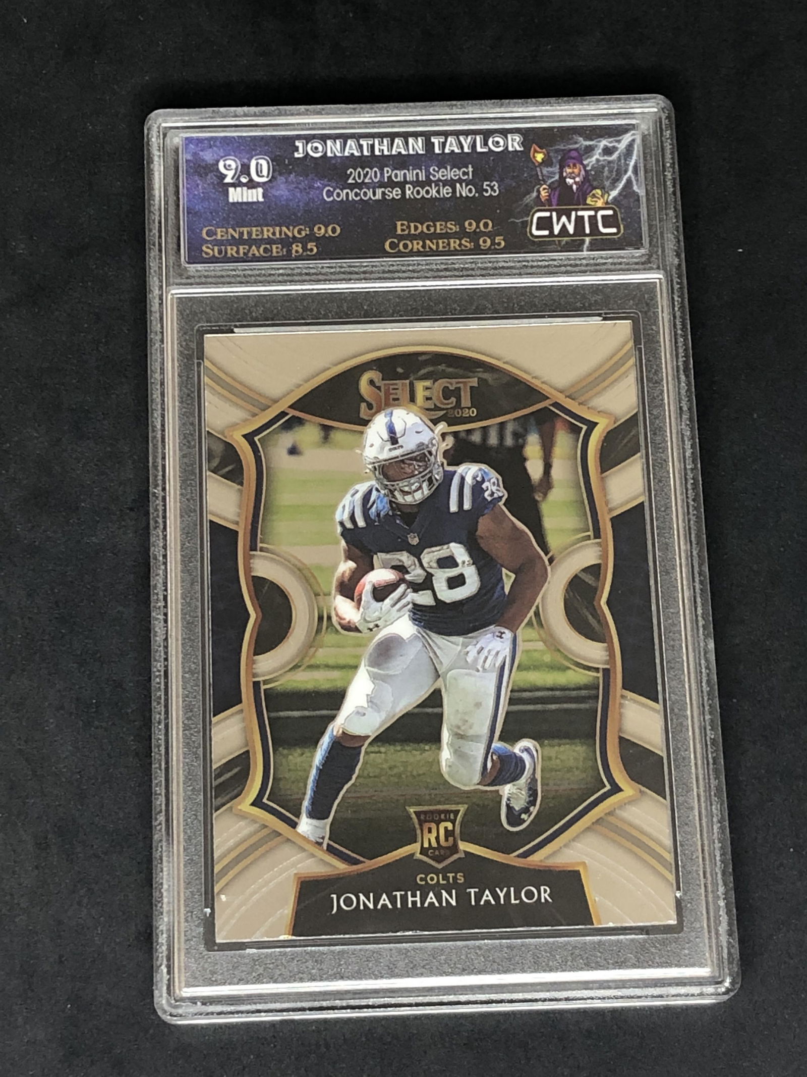 Jonathan Taylor Panini Select Rookie Graded CWTC 9 (1 of 1)