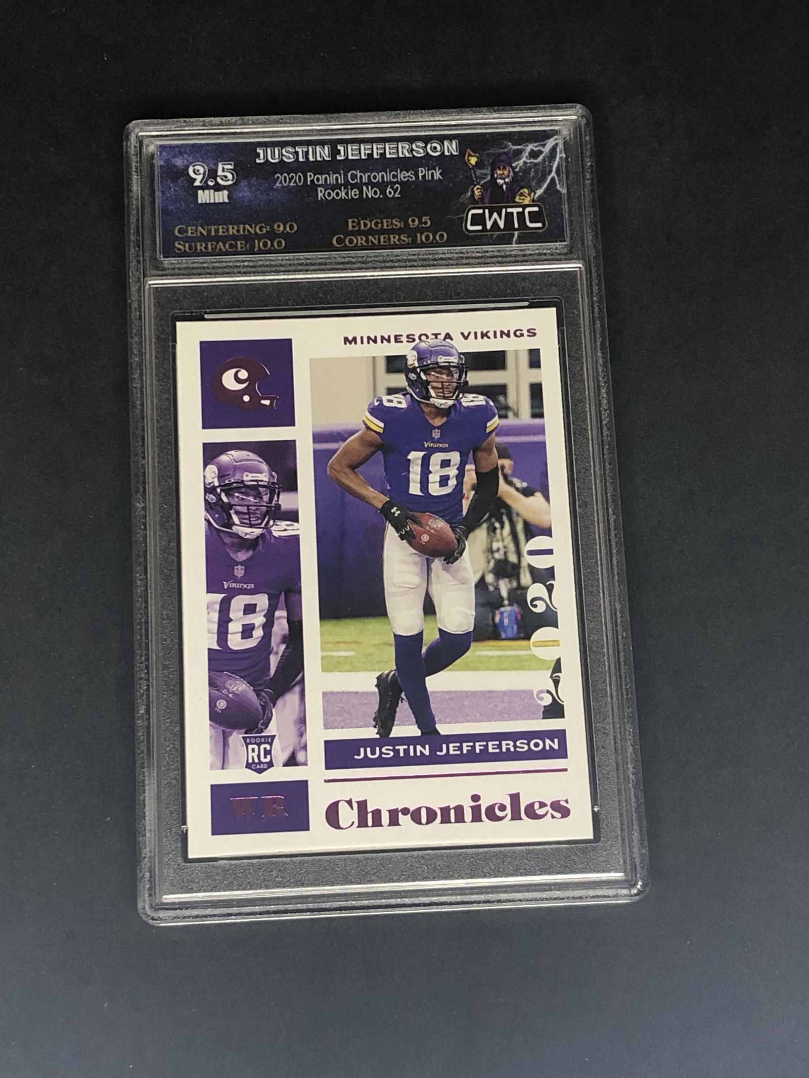 Justin Jefferson Panini Chronicles Rookie Graded CWTC (1 of 1)