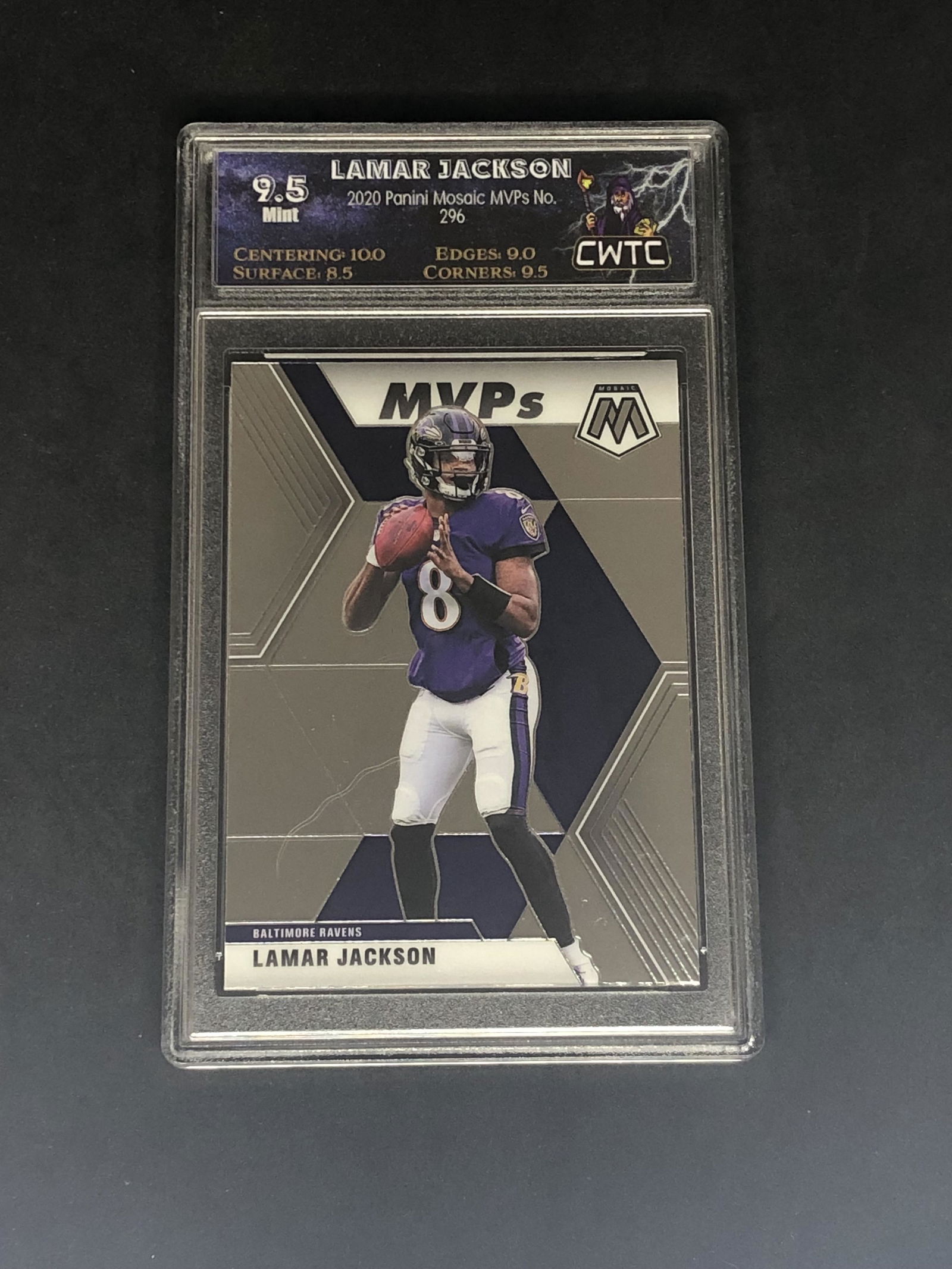 Lamar Jackson Panini Mosaic Graded CWTC 9.5 (1 of 1)