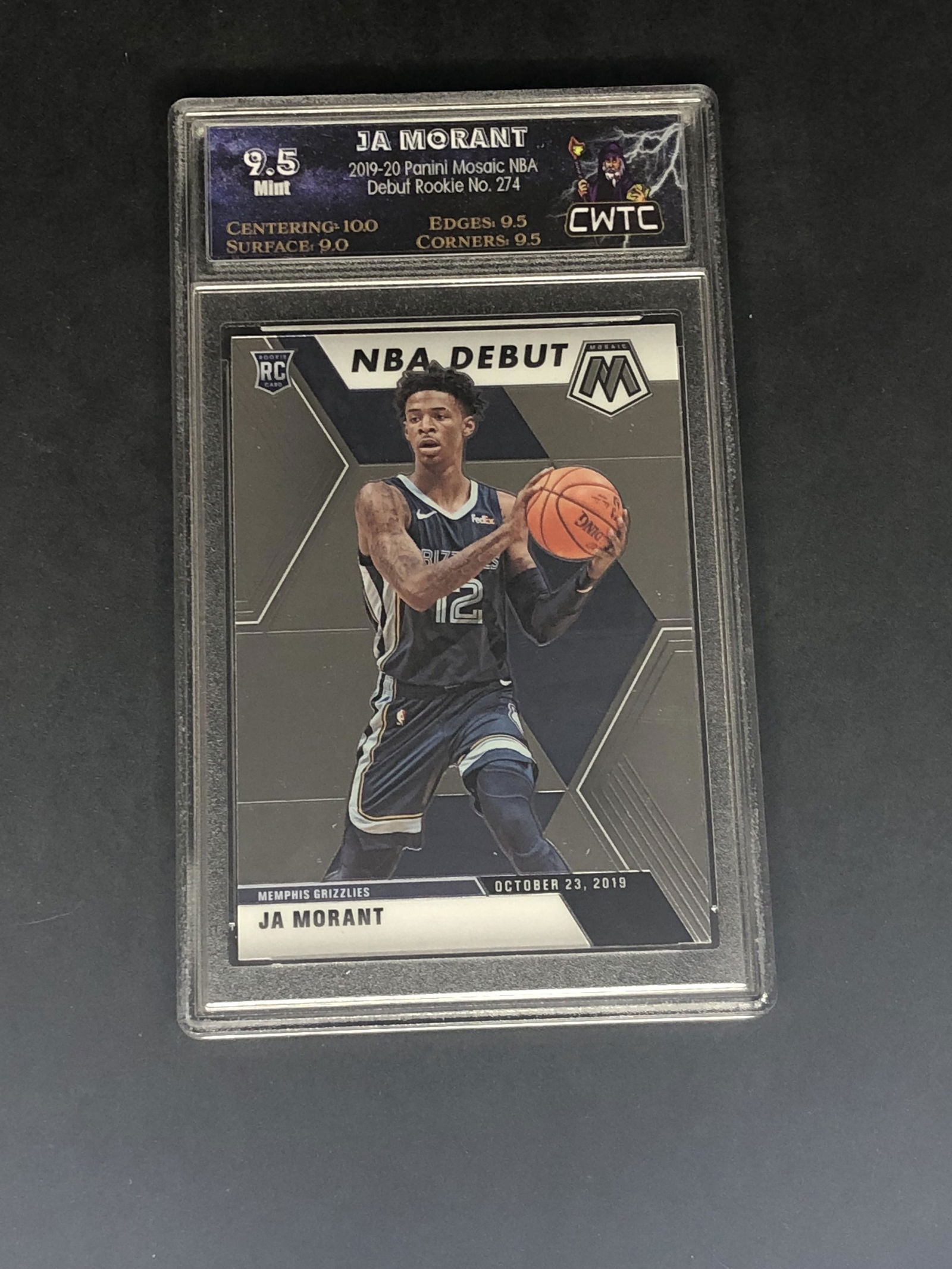 Ja Morant Panini Mosaic Rookie Graded CWTC 9.5 (1 of 1)