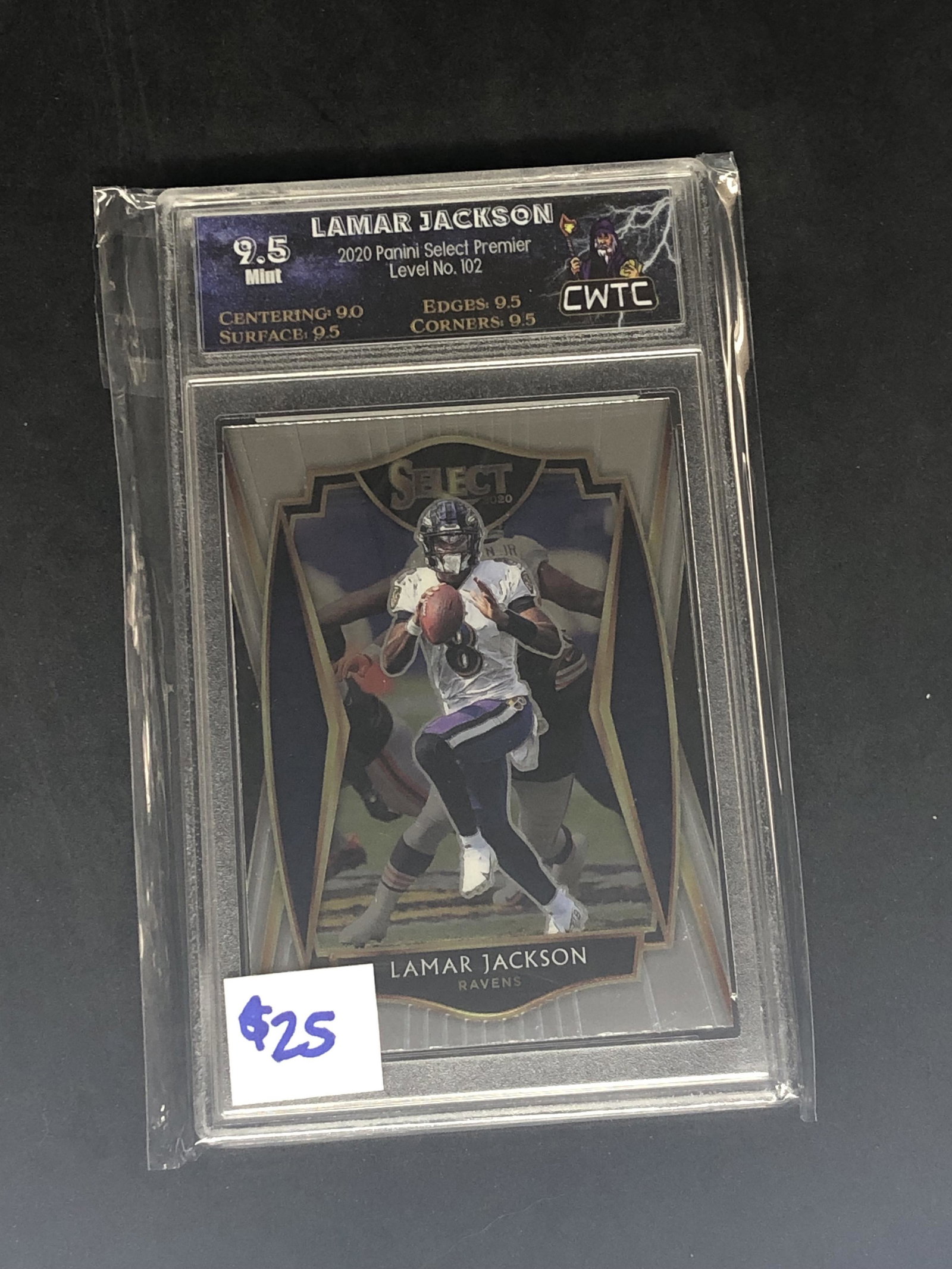 Lamar Jackson Panini Select Graded CWTC 9.5 (1 of 1)
