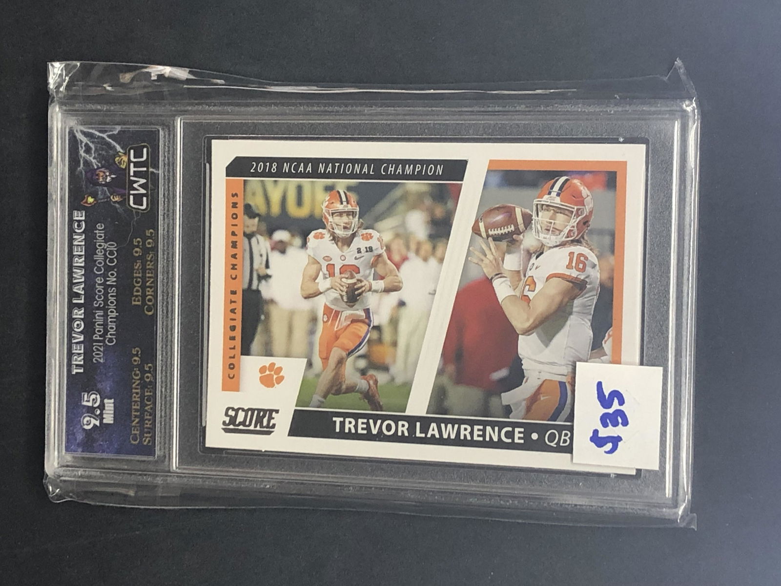 Trevor Lawrence Panini Score Rookie Graded CWTC 9.5 (1 of 1)