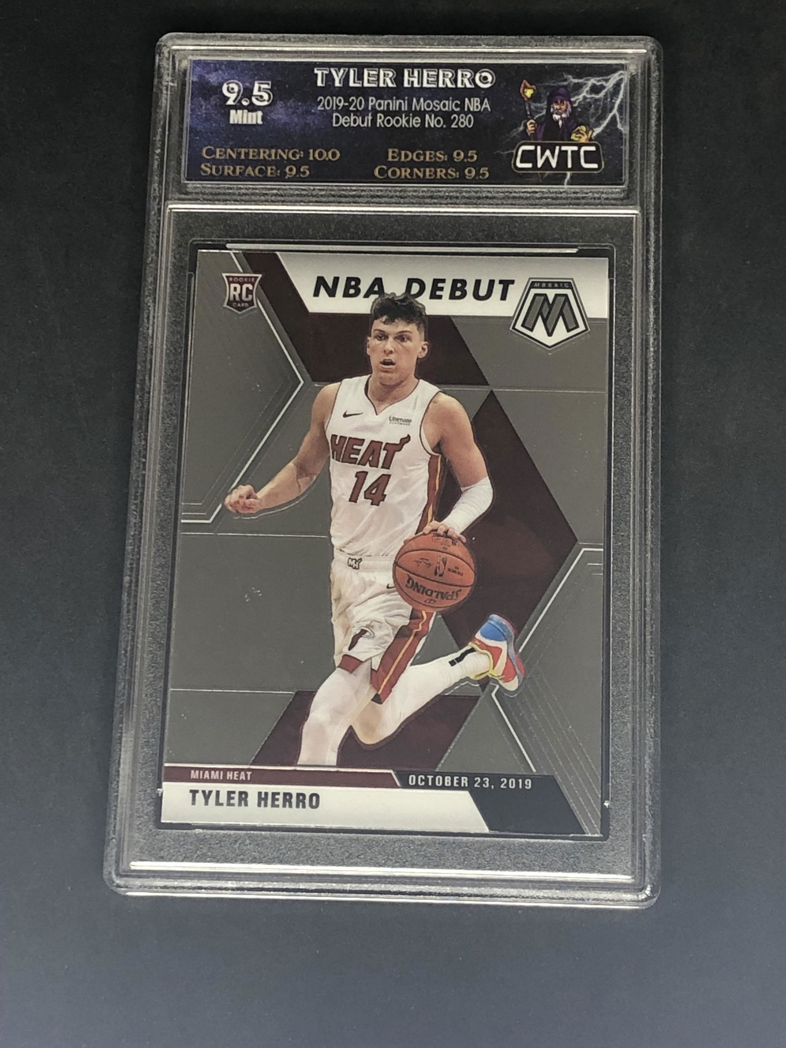 Tyler Herro Panini Mosaic Rookie Graded CWTC 9.5 (1 of 1)