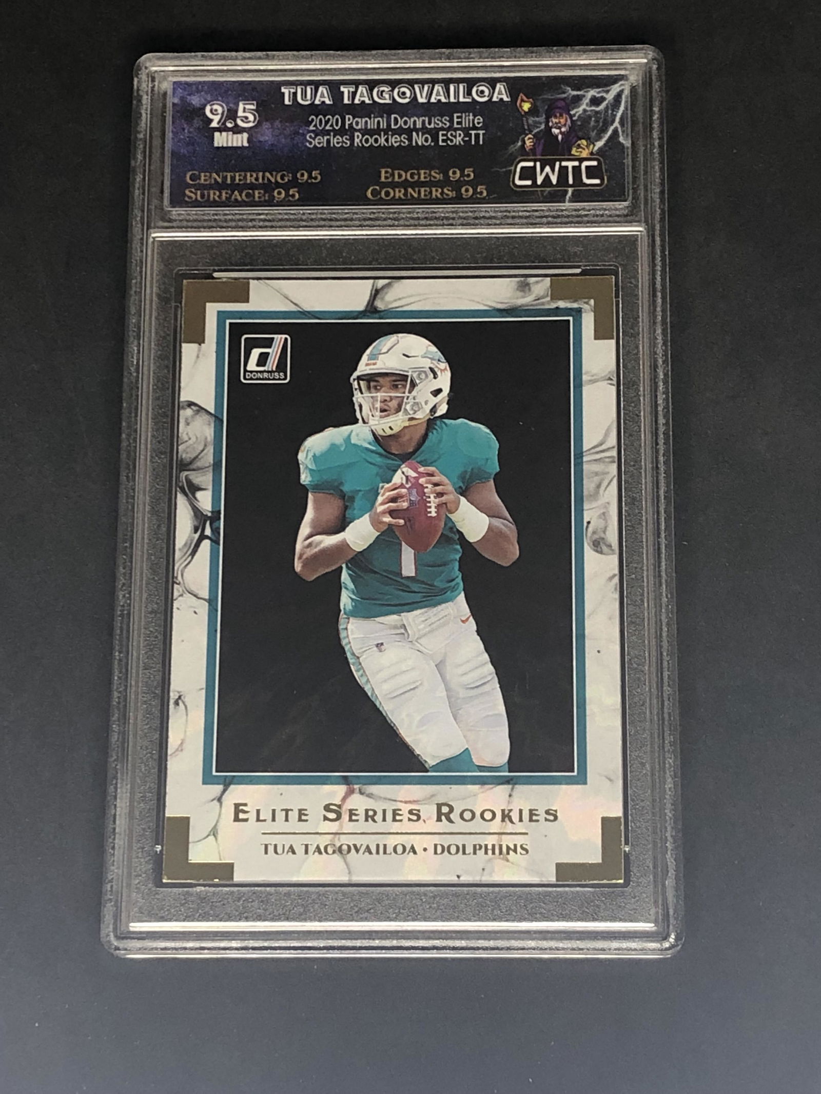 Tua Tagovailoa Panini Elite Series Rookie Graded CWTC (1 of 1)