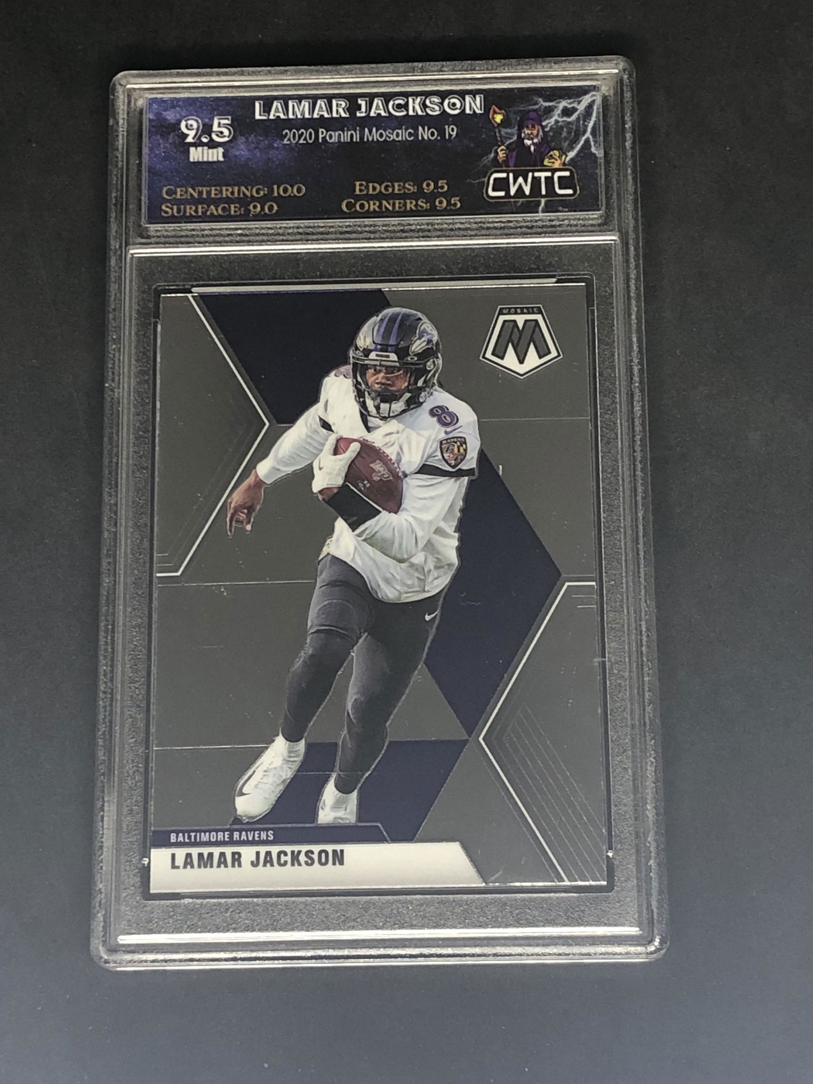 Lamar Jackson Panini Mosaic Graded CWTC 9.5 (1 of 1)