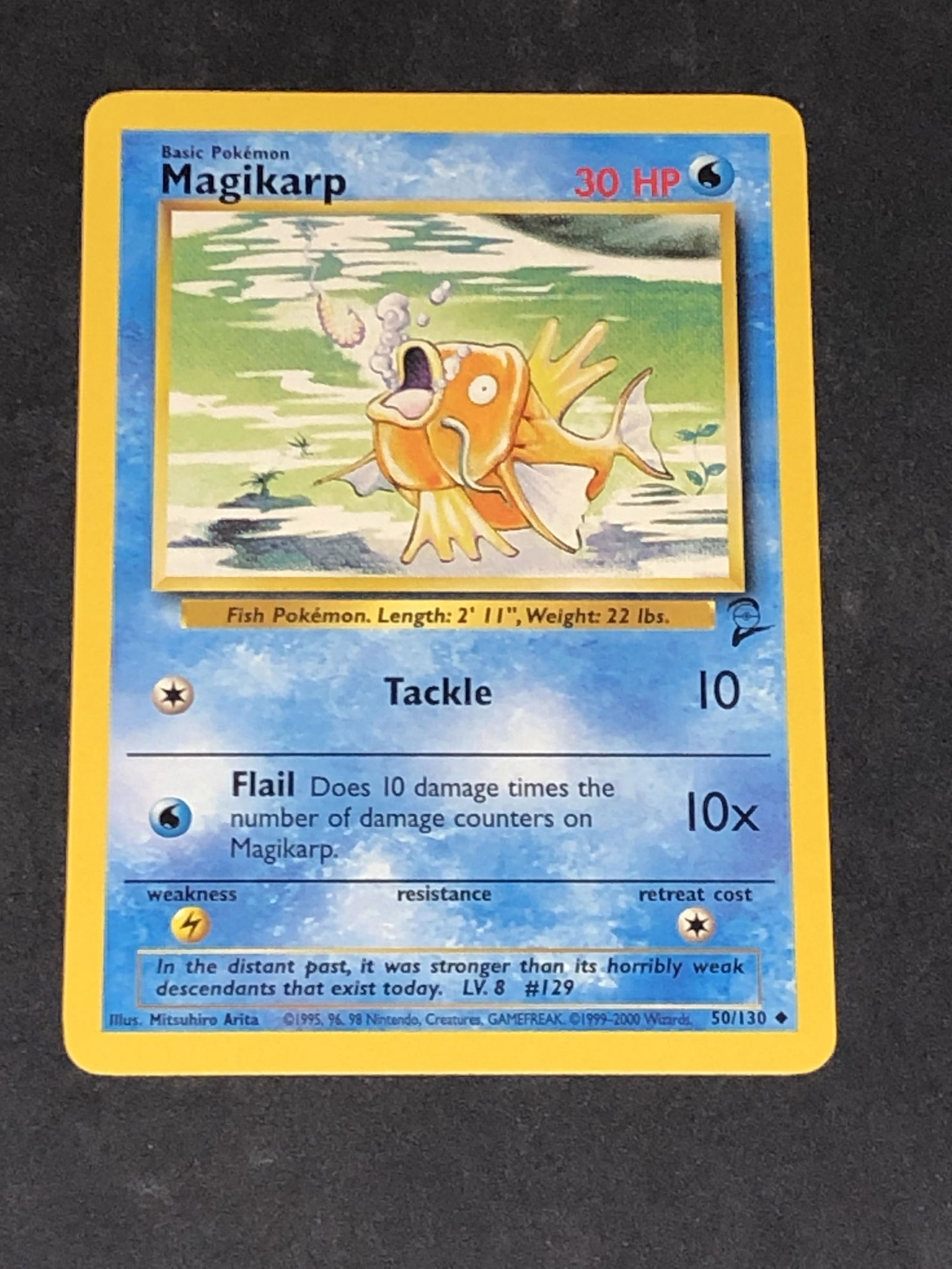 Vintage Base Set 2 Magikarp Pokemon Card (1 of 1)