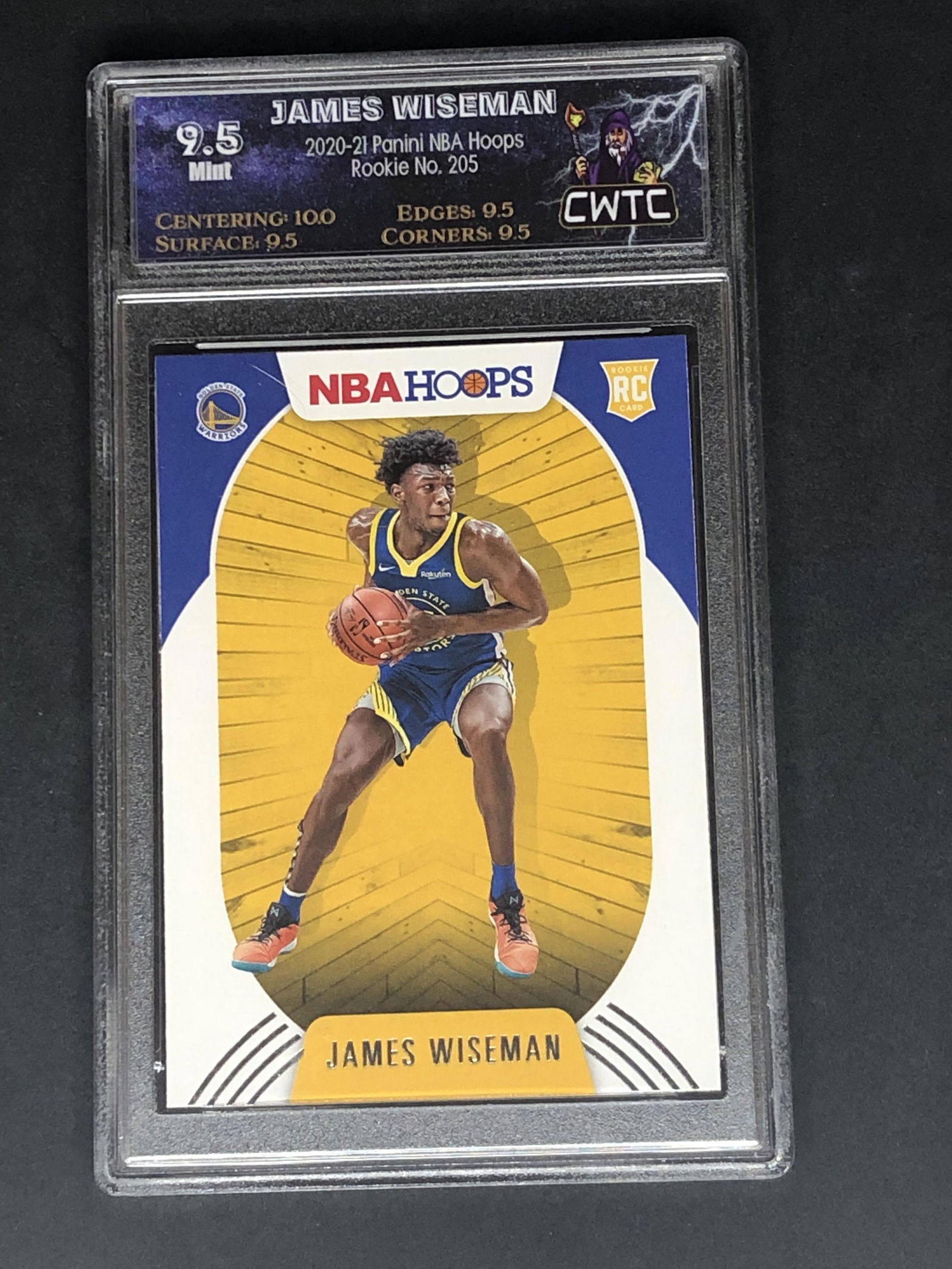 James Wiseman Panini NBA Hoops Rookie Graded CWTC 9.5 (1 of 1)