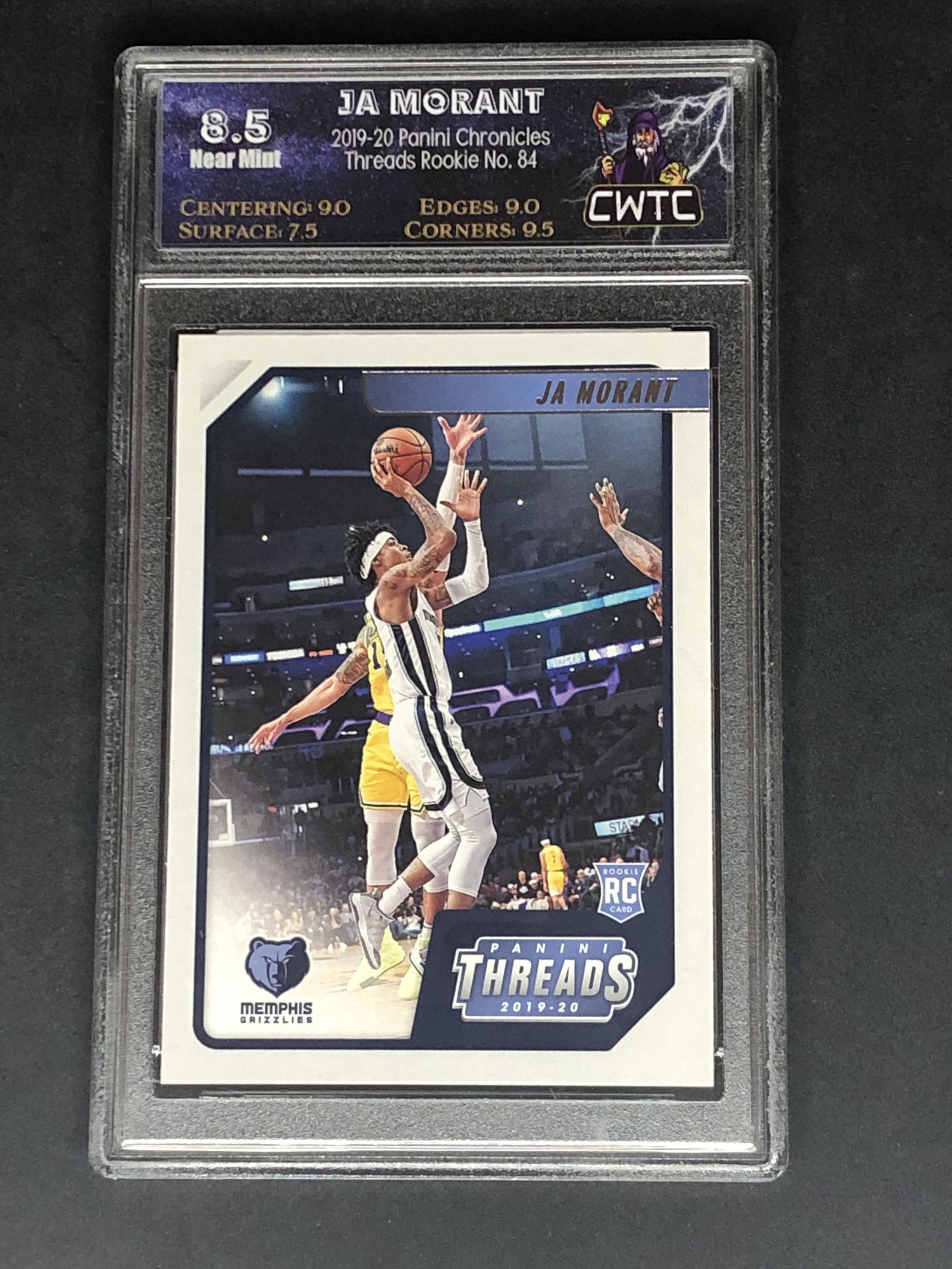 Ja Morant Panini Threads Rookie Graded CWTC 8.5 (1 of 1)