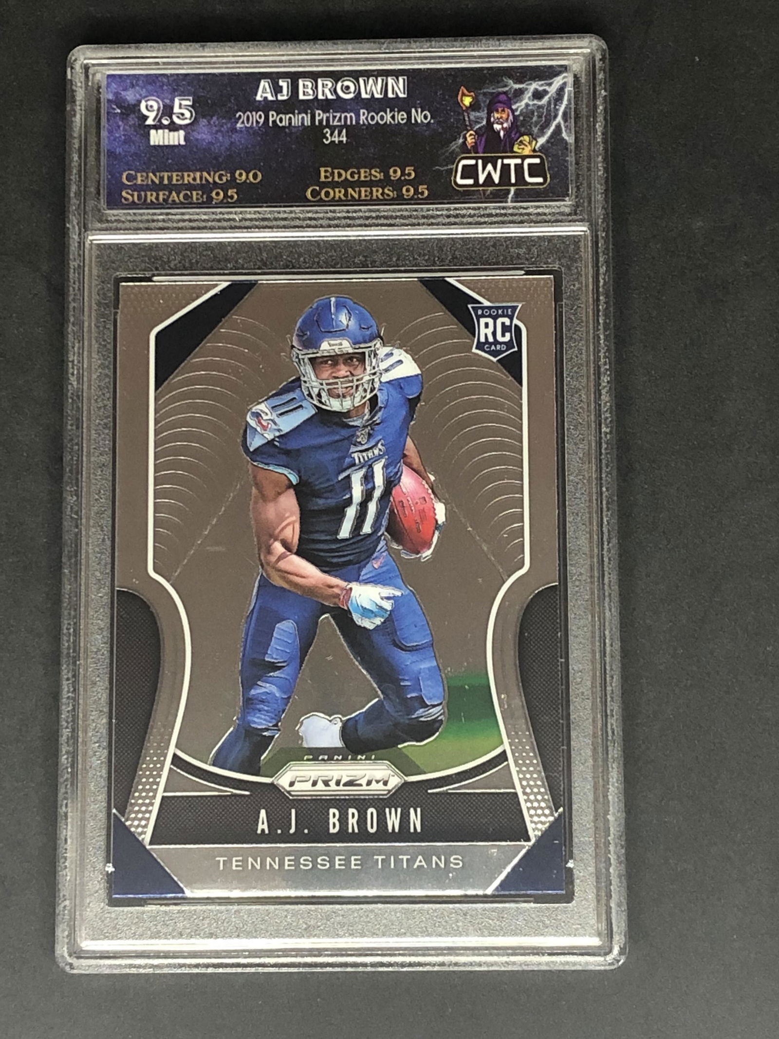 AJ Brown Panini Prizm Rookie Graded CWTC 9.5 (1 of 1)
