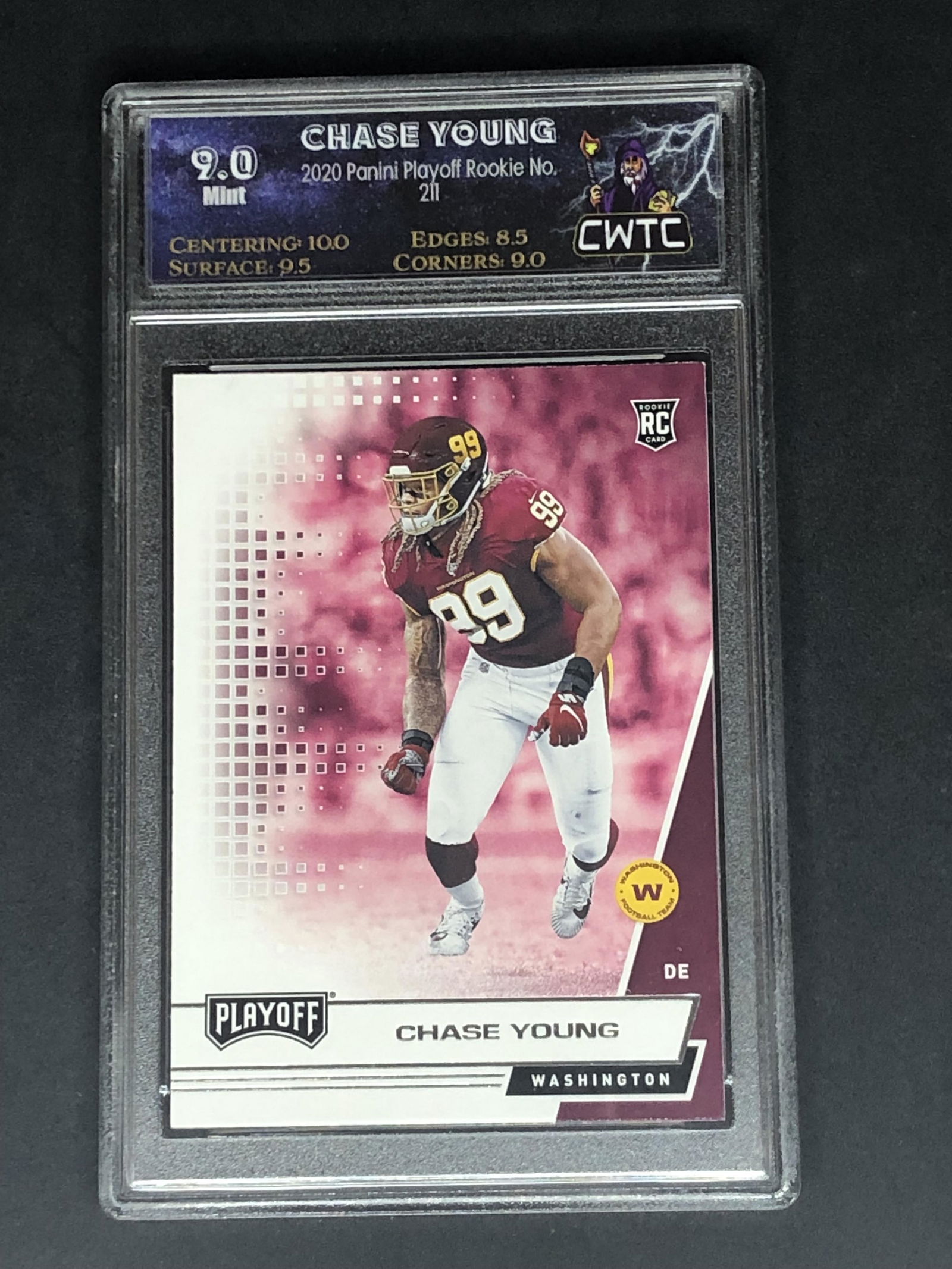 Chase Young Panini Playoff Rookie Graded CWTC 9 (1 of 1)