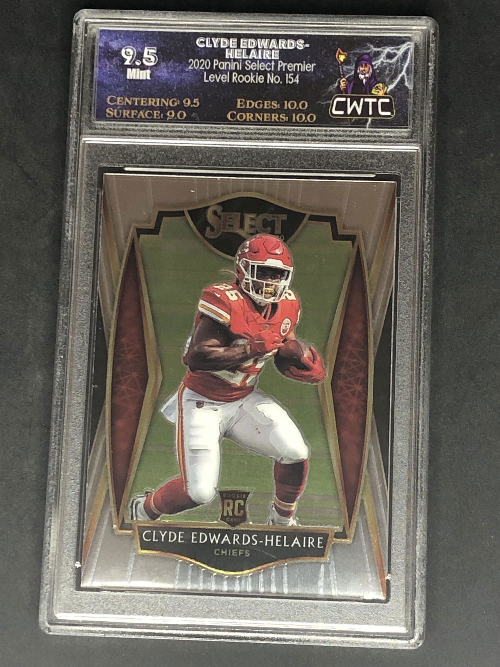 Clyde Edwards-Helaire Panini Select Rookie Graded CWTC 9.5 (1 of 1)