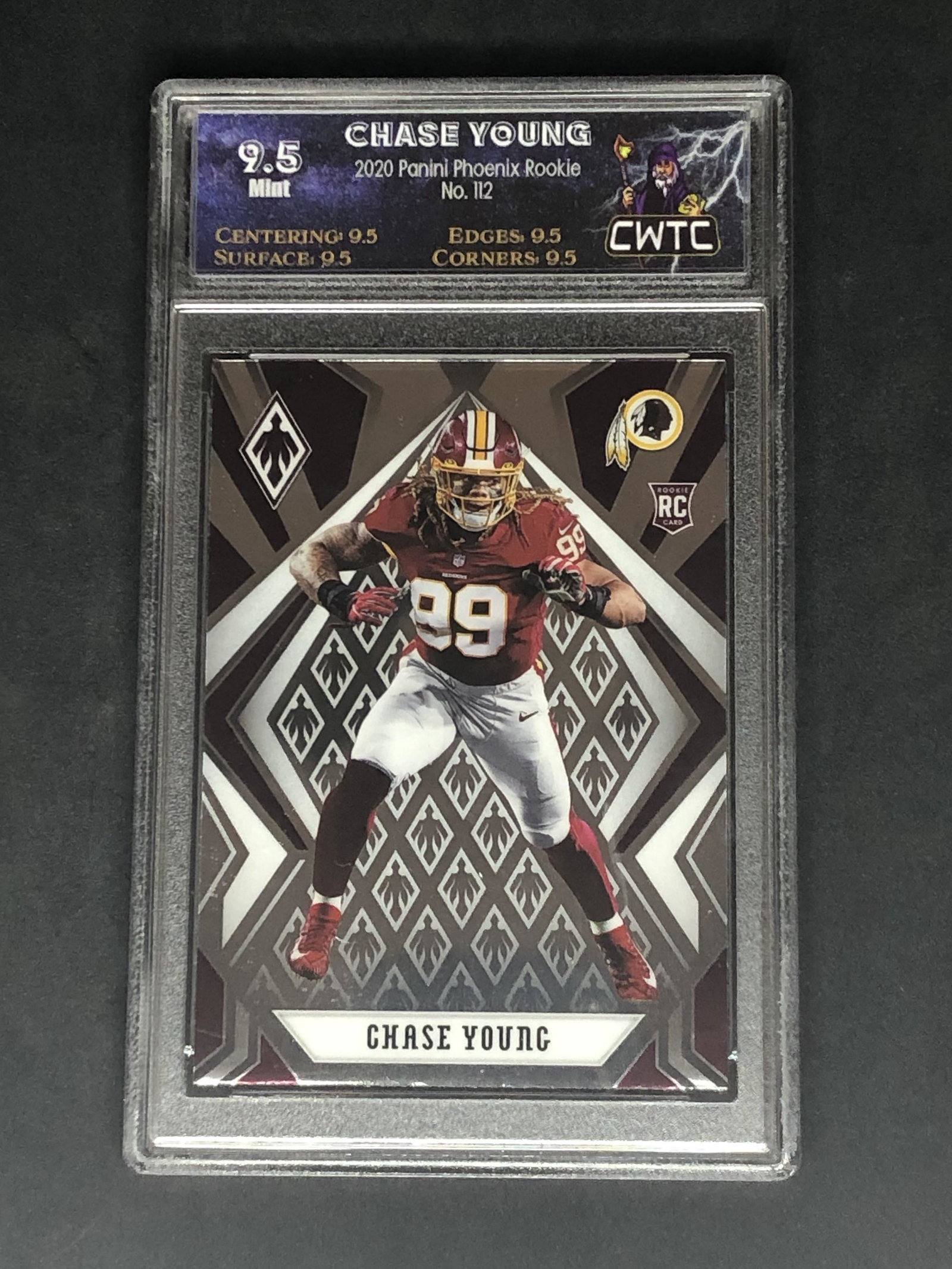 Chase Young Panini Phoenix Rookie Graded CWTC 9.5: Chase Young Panini Phoenix Rookie Graded CWTC 9.5