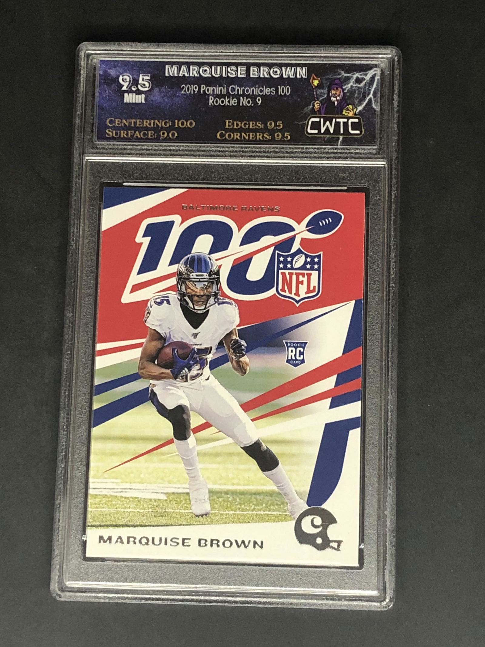 Marquise Brown Panini Chronicles Rookie Graded CWTC 9.5 (1 of 1)
