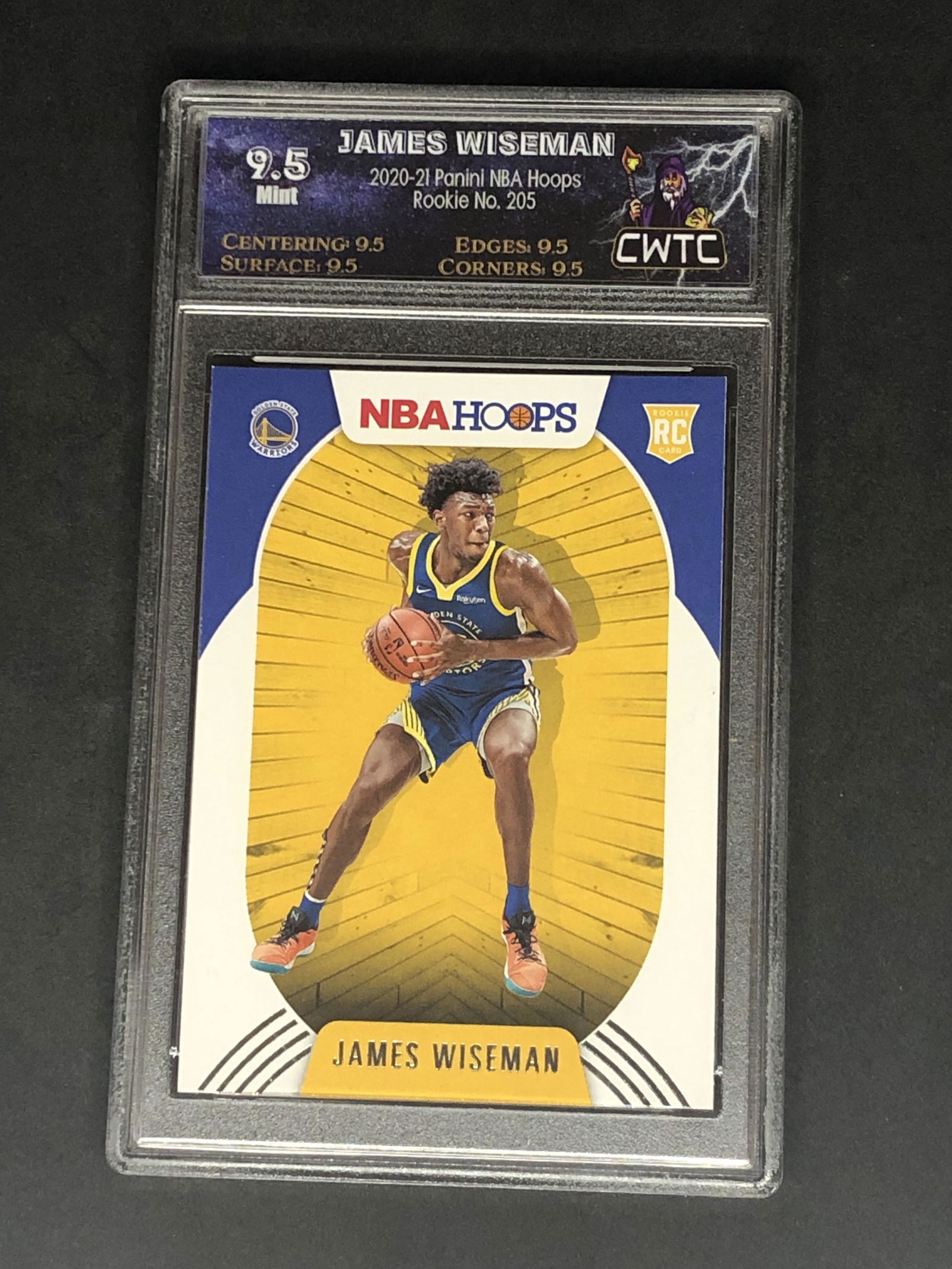 James Wiseman Panini NBA Hoops Rookie Graded CWTC 9.5 (1 of 1)