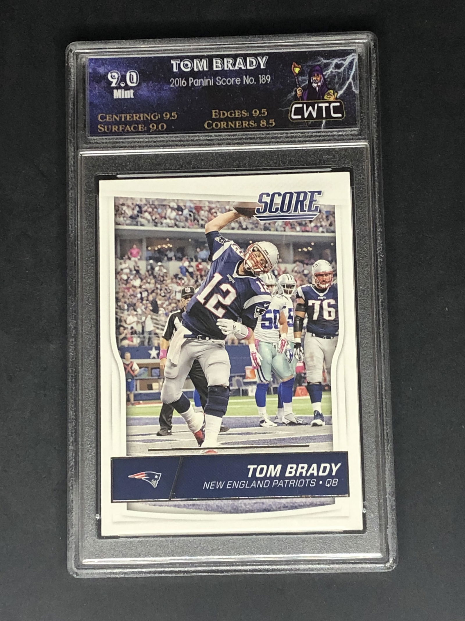Tom Brady Panini Score Graded CWTC 9 (1 of 1)