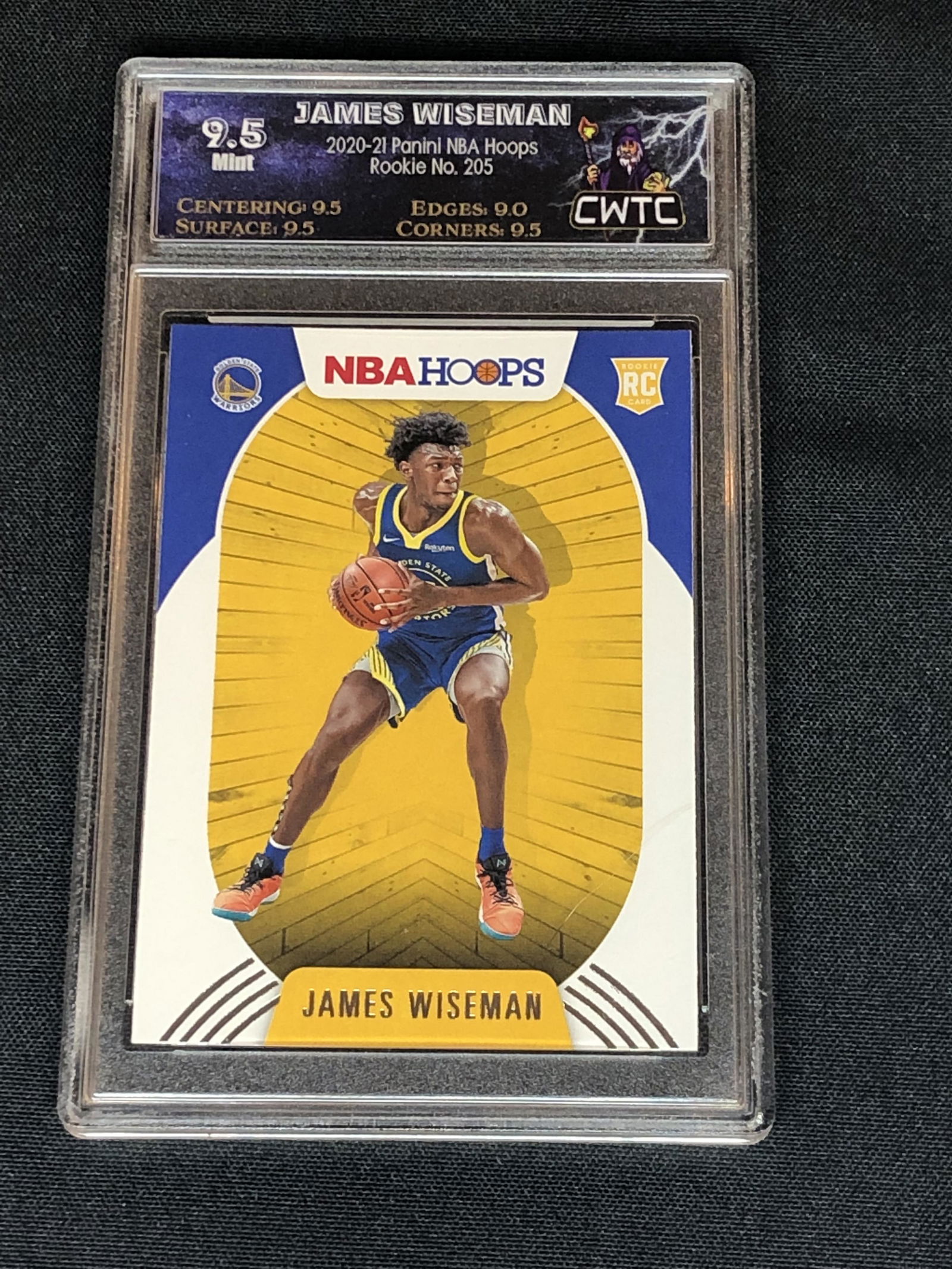 James Wiseman Panini NBA Hoops Rookie Graded CWTC 9.5 (1 of 1)
