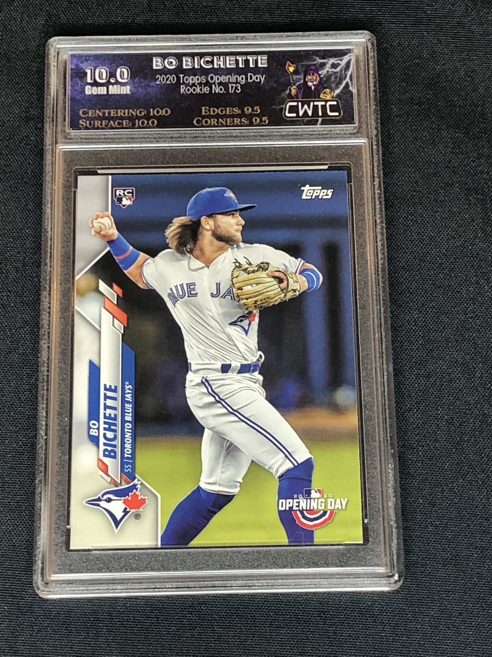 Bo Bichette Topps Rookie Graded CWTC 10 (1 of 1)