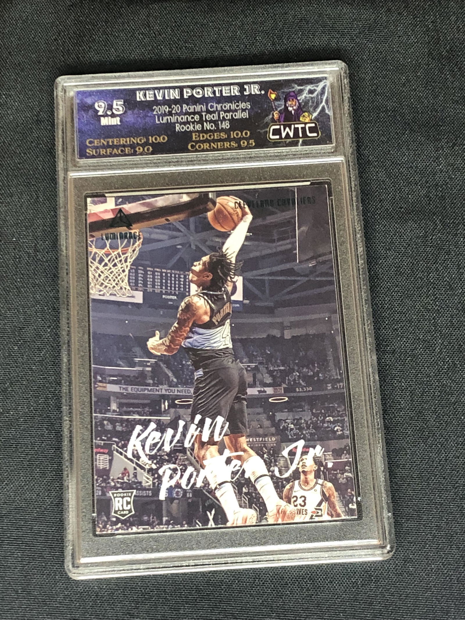 Kevin Porter Jr. Panini Teal Luminance Graded CWTC 9.5 (1 of 1)