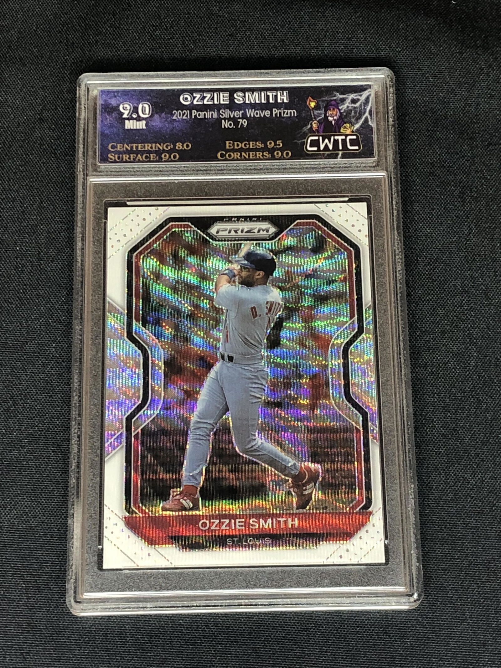 Ozzie Smith Panini Wave Prizm Graded CWTC 9 (1 of 1)