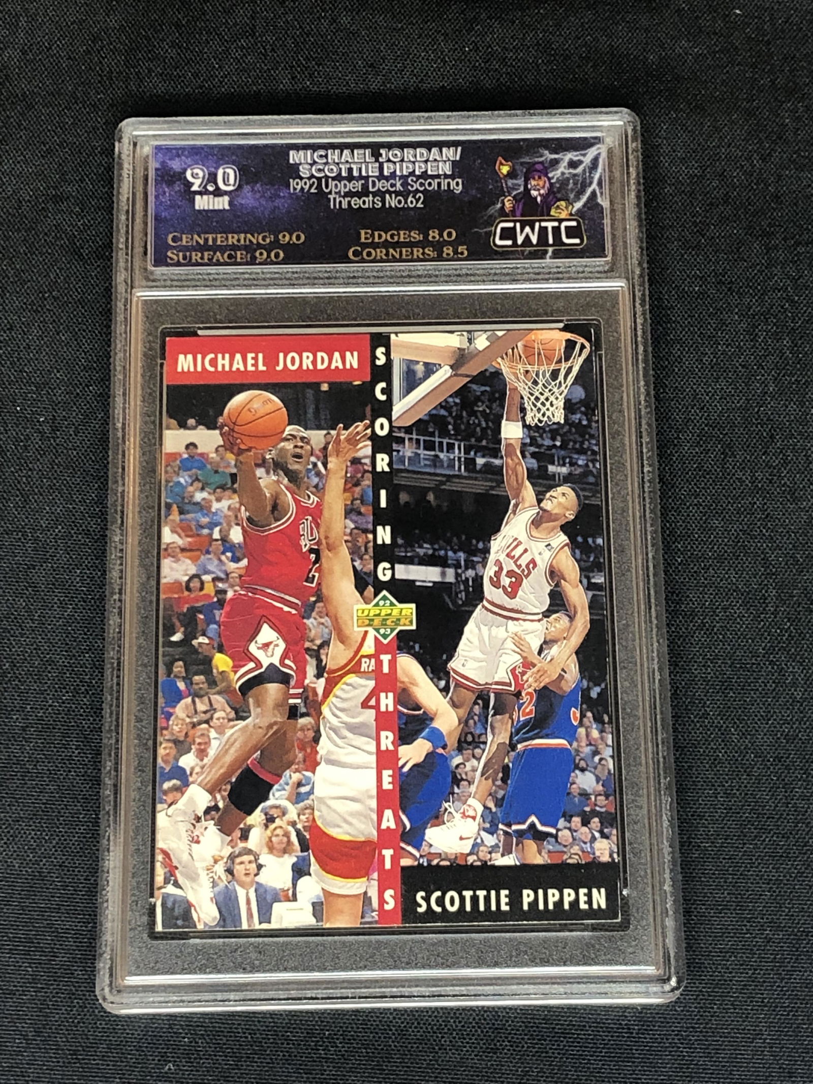 Michael Jordan/Scottie Pippen Upper Deck Graded CWTC 9 (1 of 1)