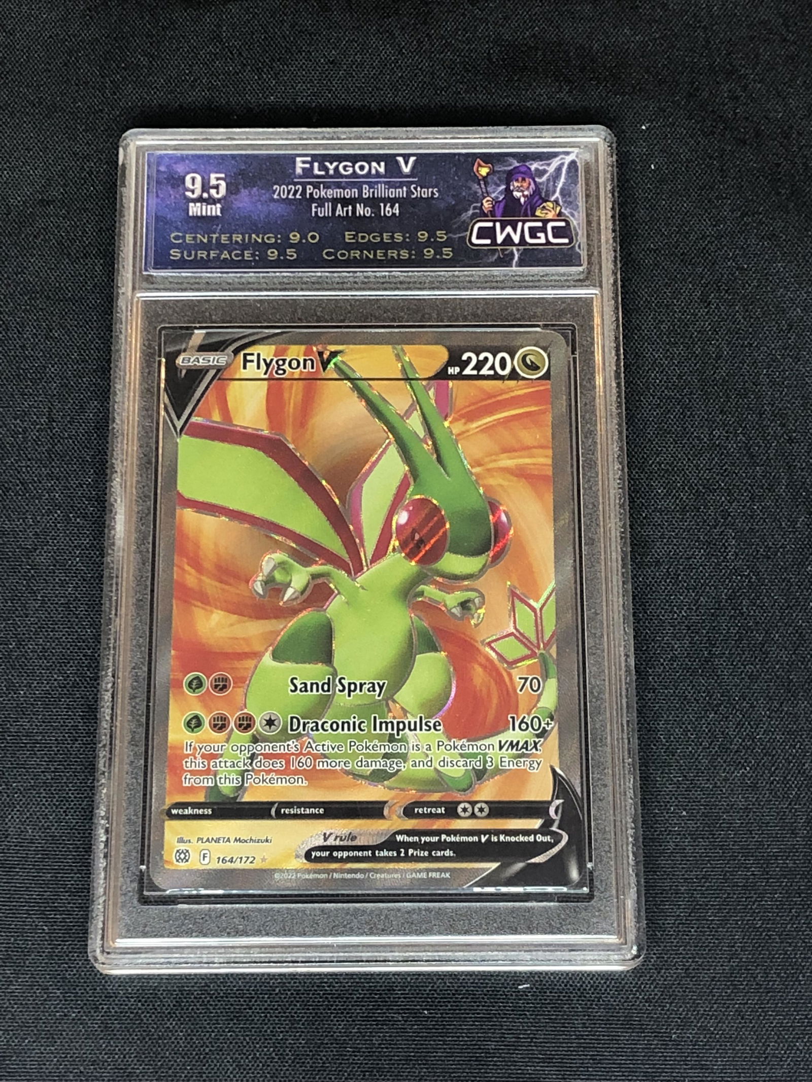 Flygon V Full Art Graded CWTC 9.5 (1 of 1)