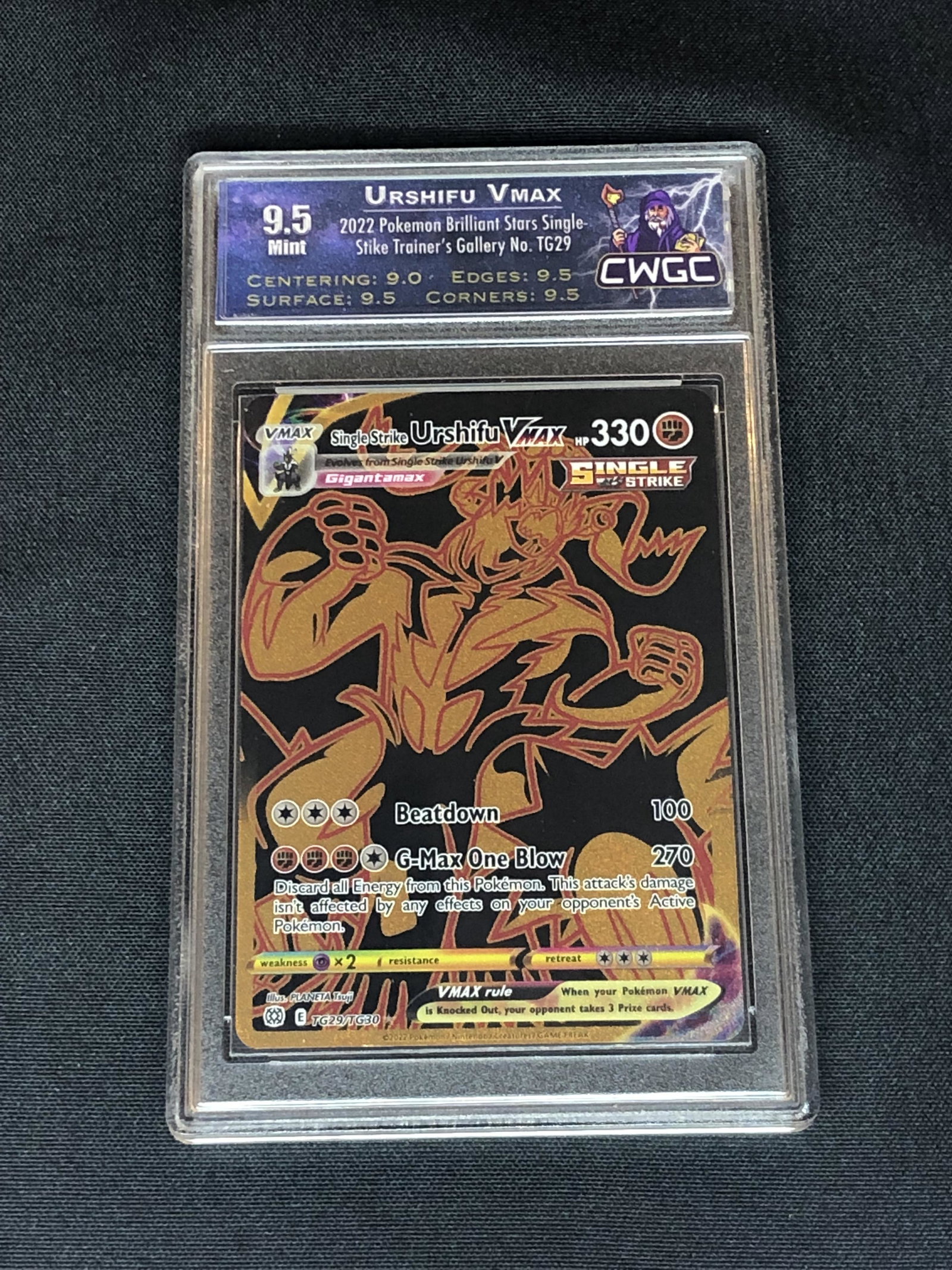 Urshifu VMAX Single Strike Graded CWTC 9.5 (1 of 1)