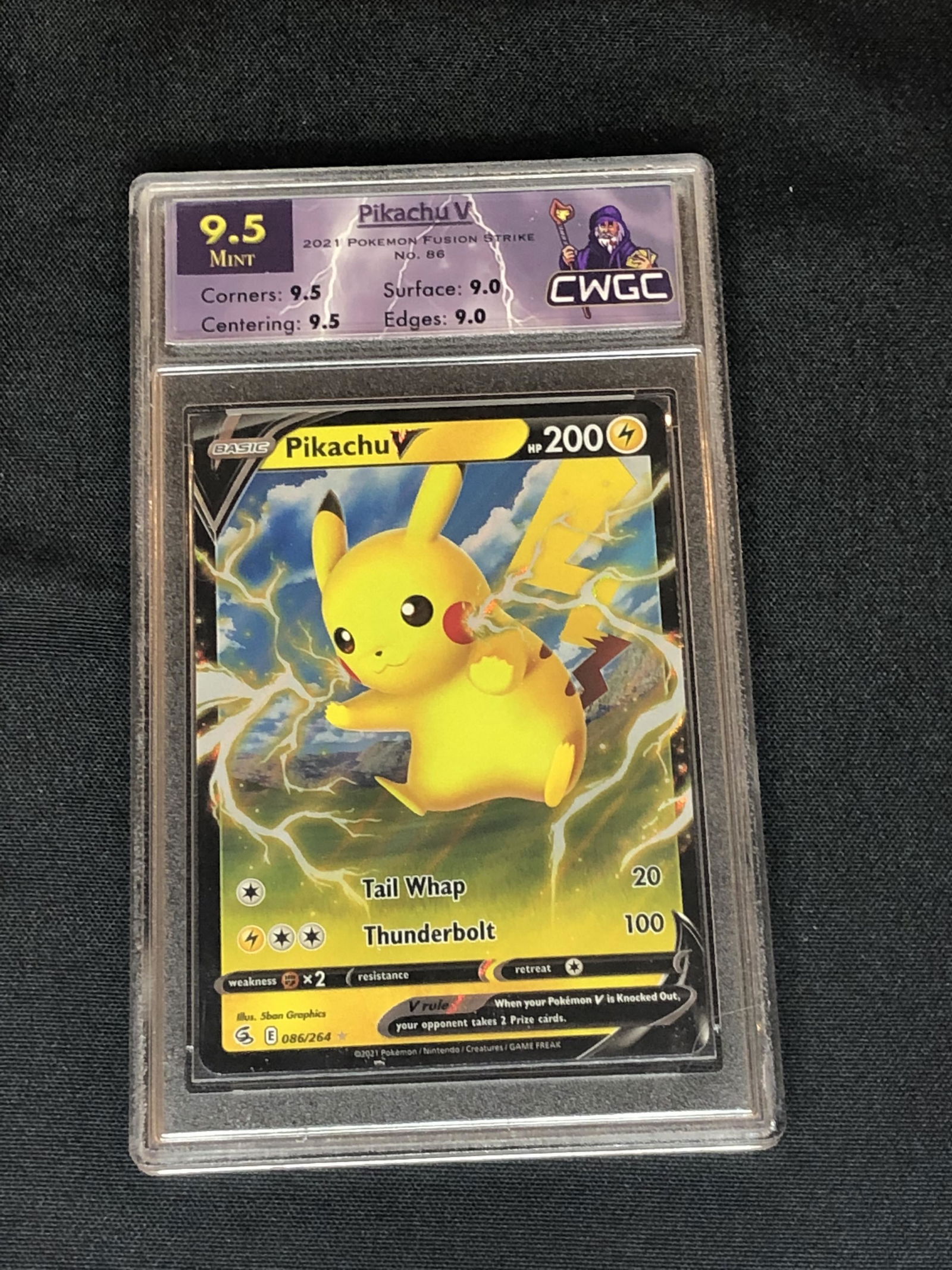 Pikachu V Graded CWTC 9.5 (1 of 1)