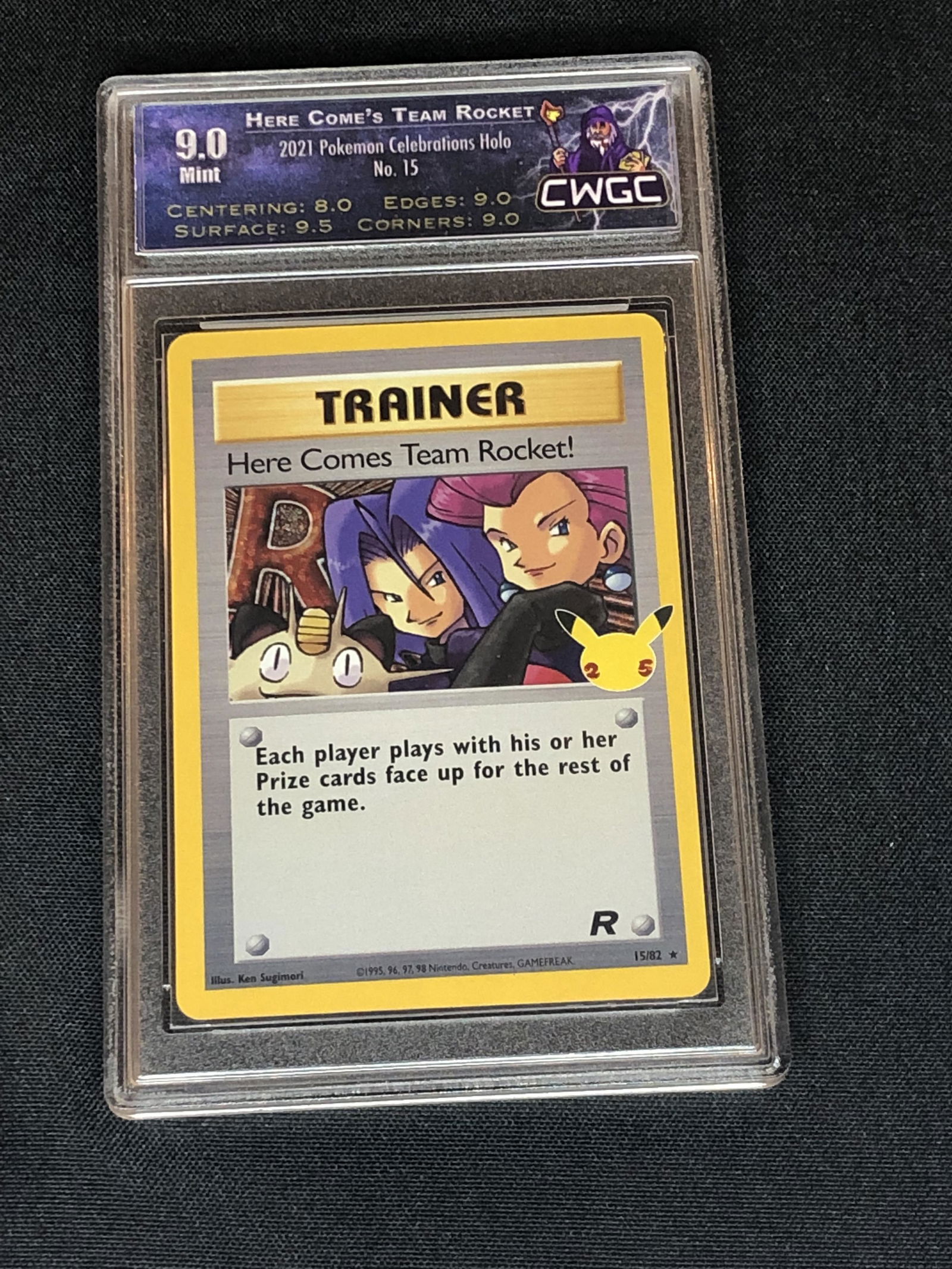Here Come's Team Rocket Holo Graded CWTC 9 (1 of 1)