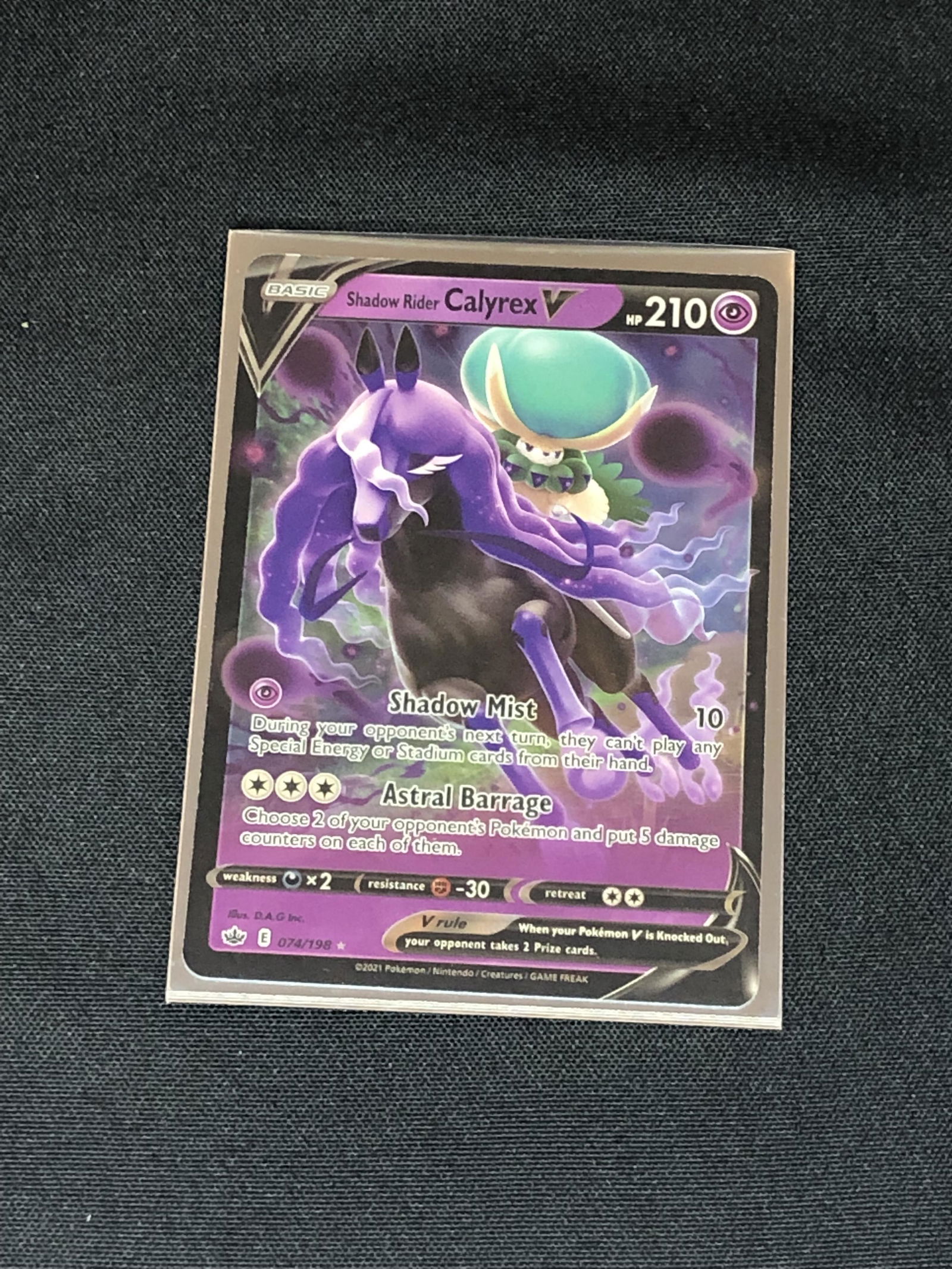 Shadow Rider Calyrex V Pokemon Card (1 of 1)