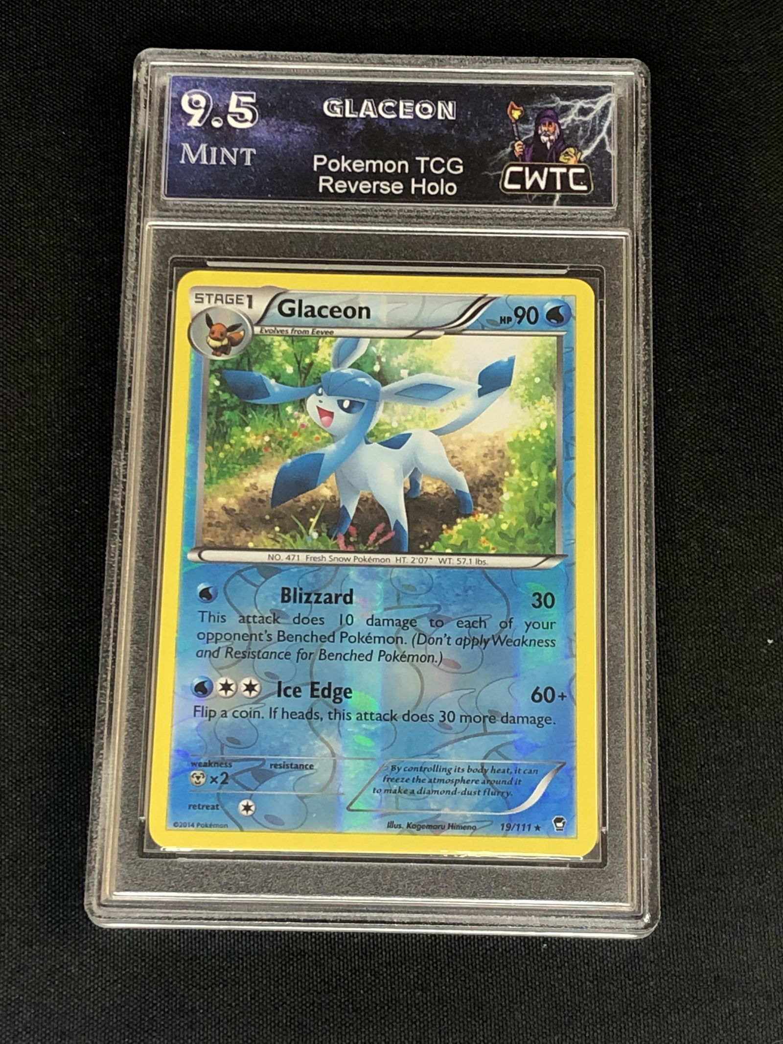 Glaceon Reverse Holo Graded CWTC 9.5 (1 of 1)
