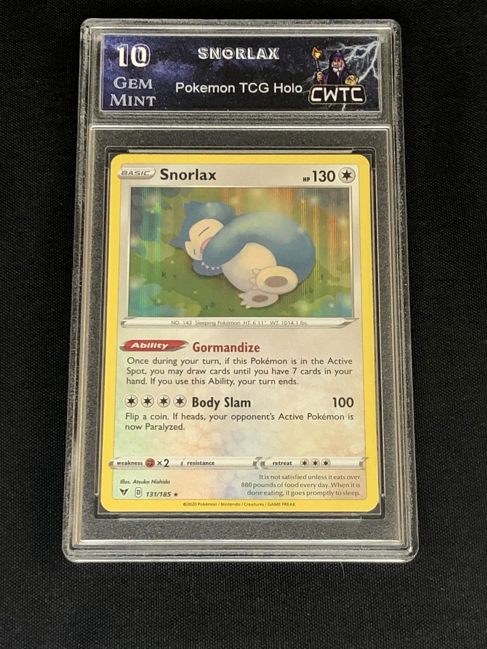 Snorlax Holo Graded CWTC 10 (1 of 1)