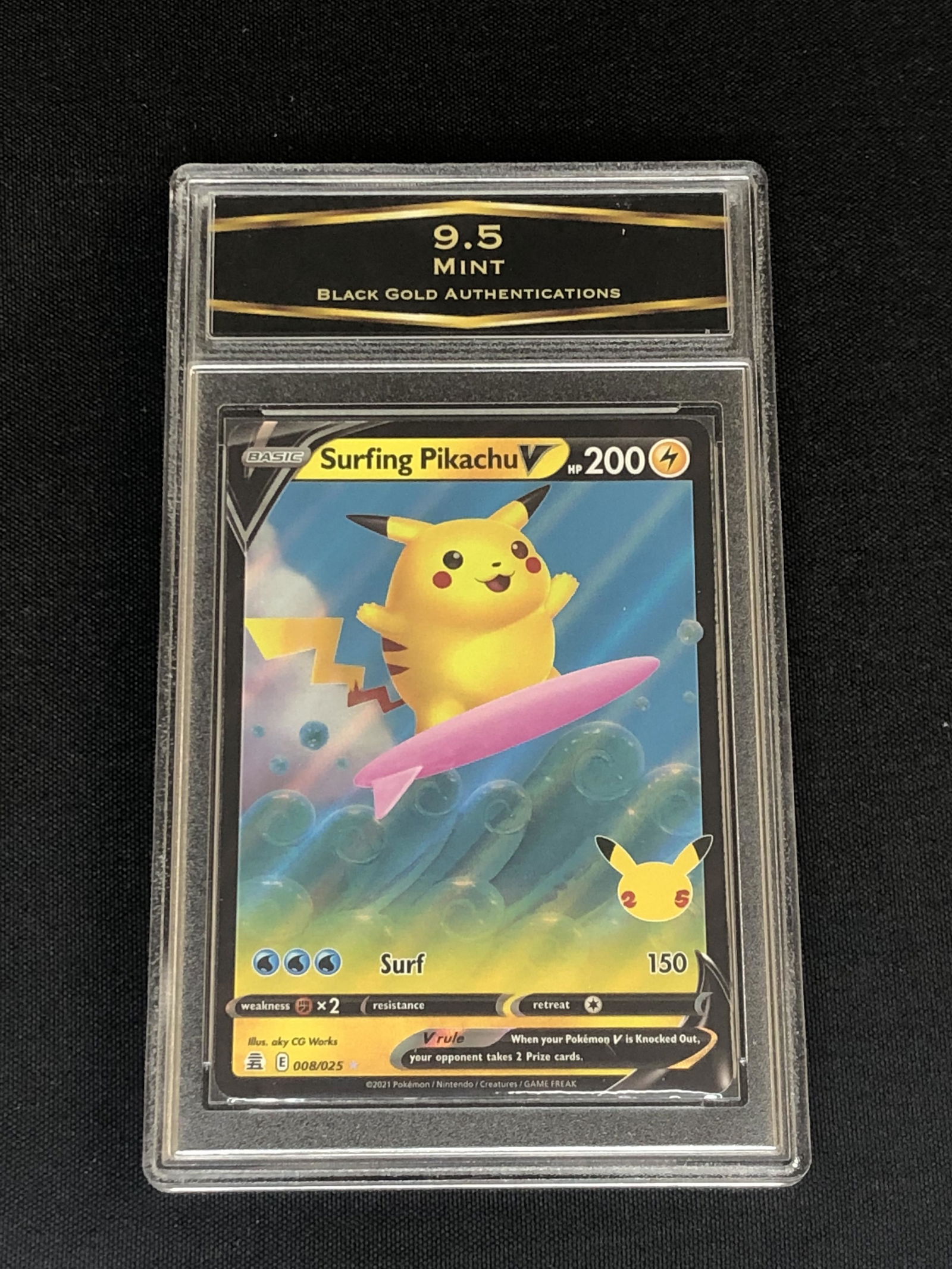 Surfing Pikachu V Graded BGA 9.5 (1 of 1)