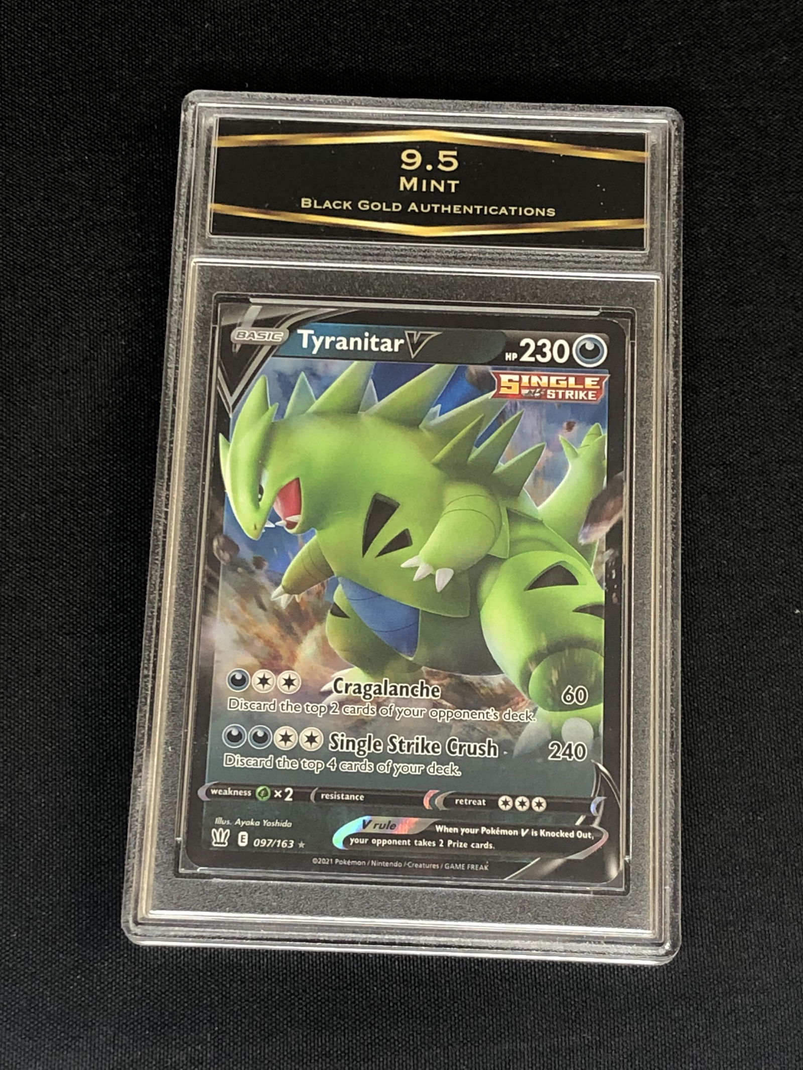 Tyranitar V Single Strike Graded BGA 9.5 (1 of 1)