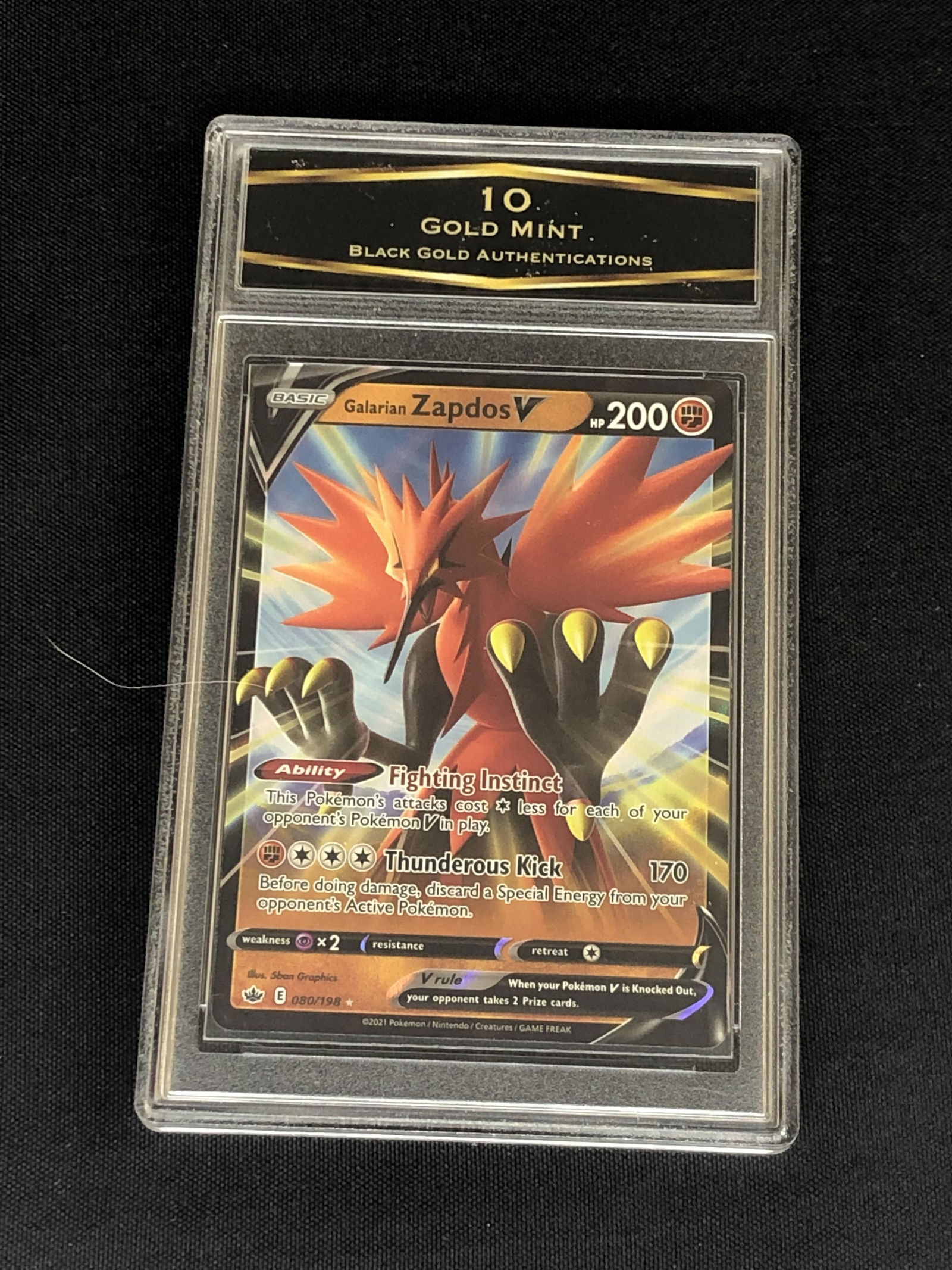 Galarian Moltres V Graded BGA 10 (1 of 1)
