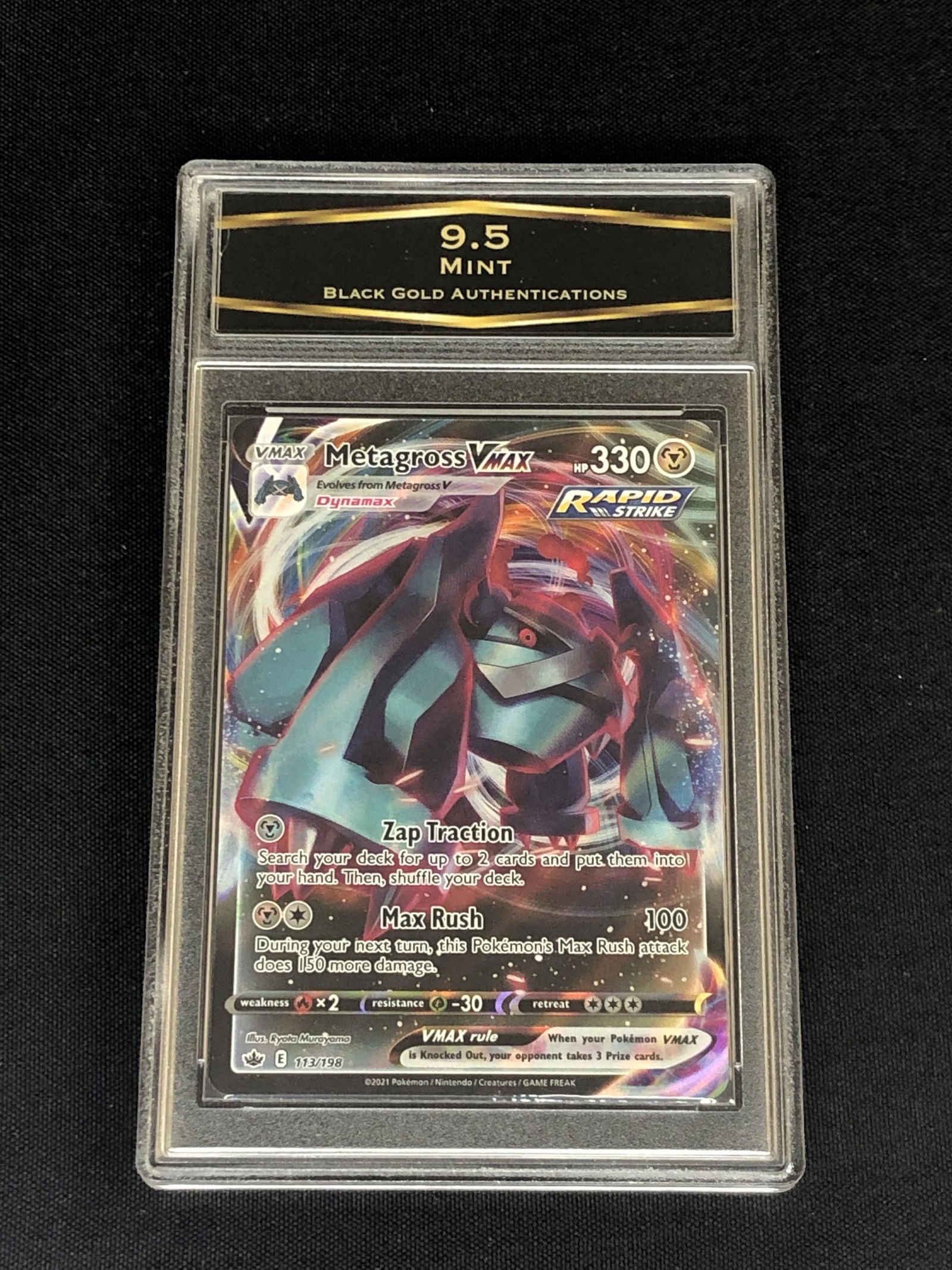 Metagross VMAX Rapid Strike Full Art Graded BGA 9.5 (1 of 1)