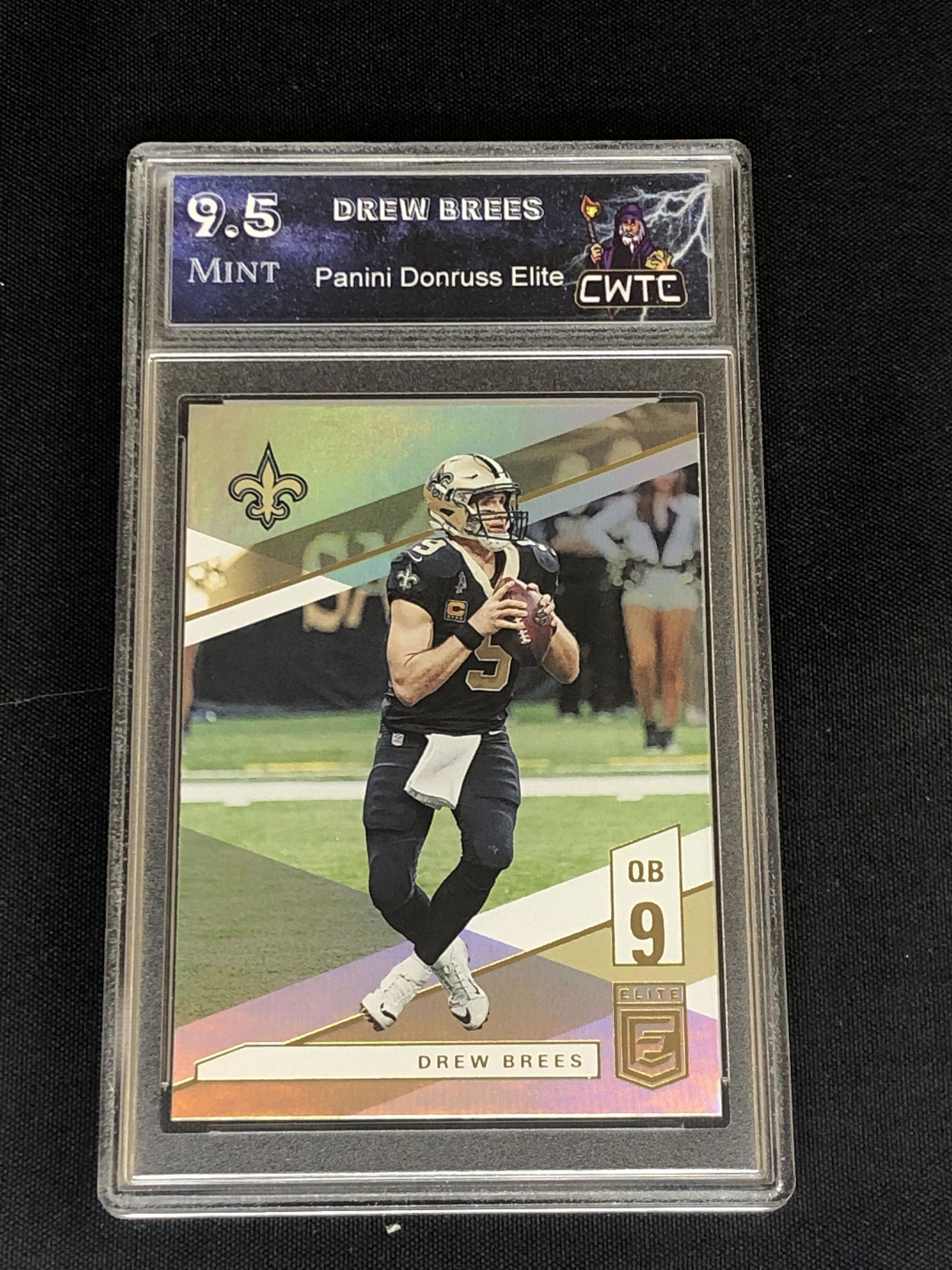 Drew Brees Panini Elite Graded CWTC 9.5 (1 of 1)