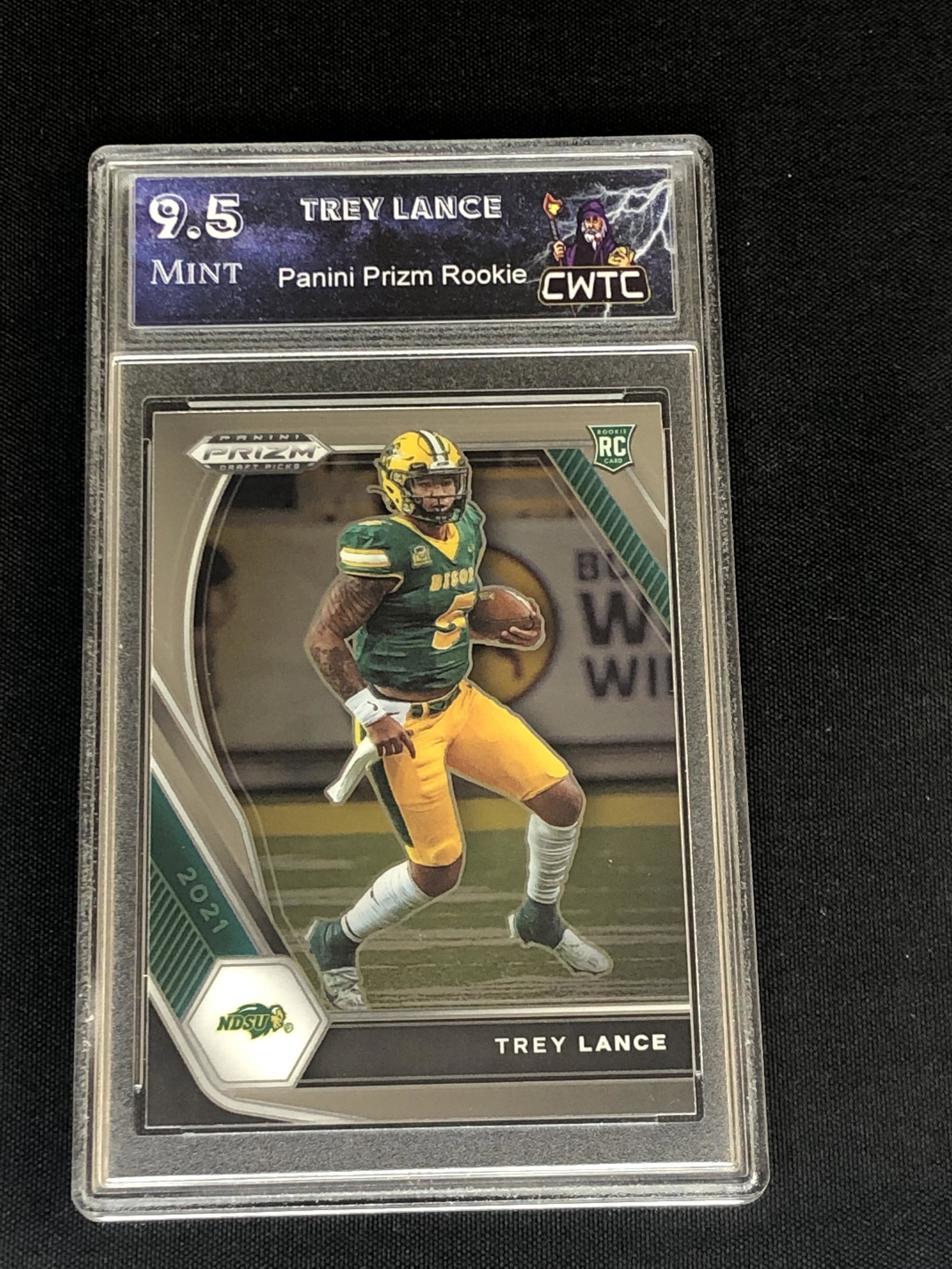 Trey Lance Panini Prizm Rookie Graded CWTC 9.5: Trey Lance Panini Prizm Rookie Graded CWTC 9.5