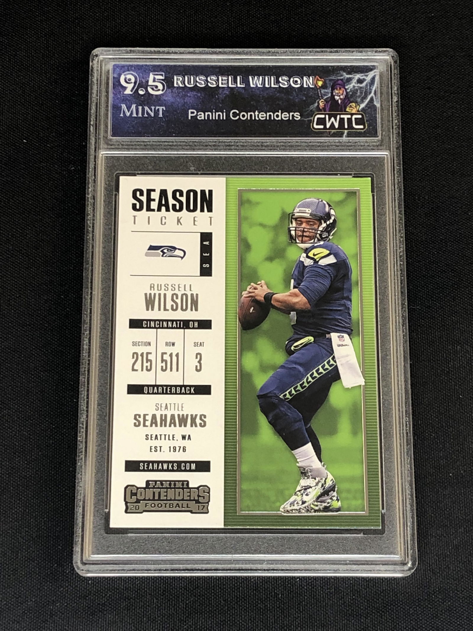 Russell Wilson Panini Contenders Graded CWTC 9.5 (1 of 1)