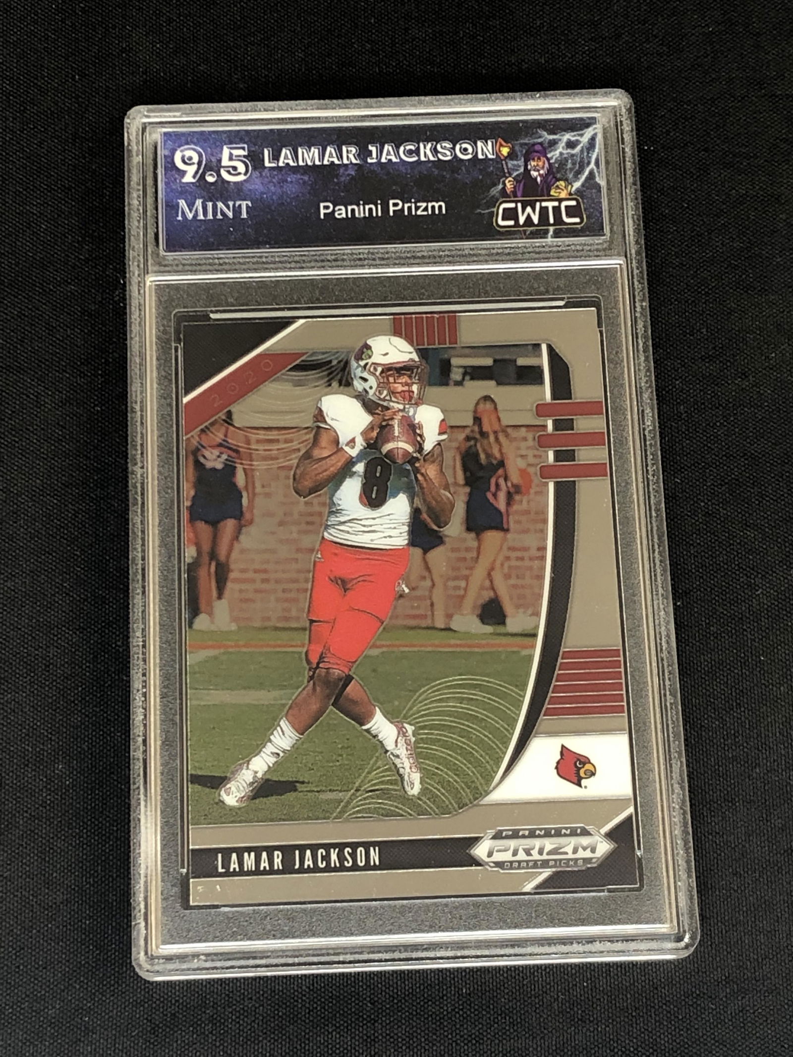 Lamar Jackson Panini Prizm Graded CWTC 9.5 (1 of 1)