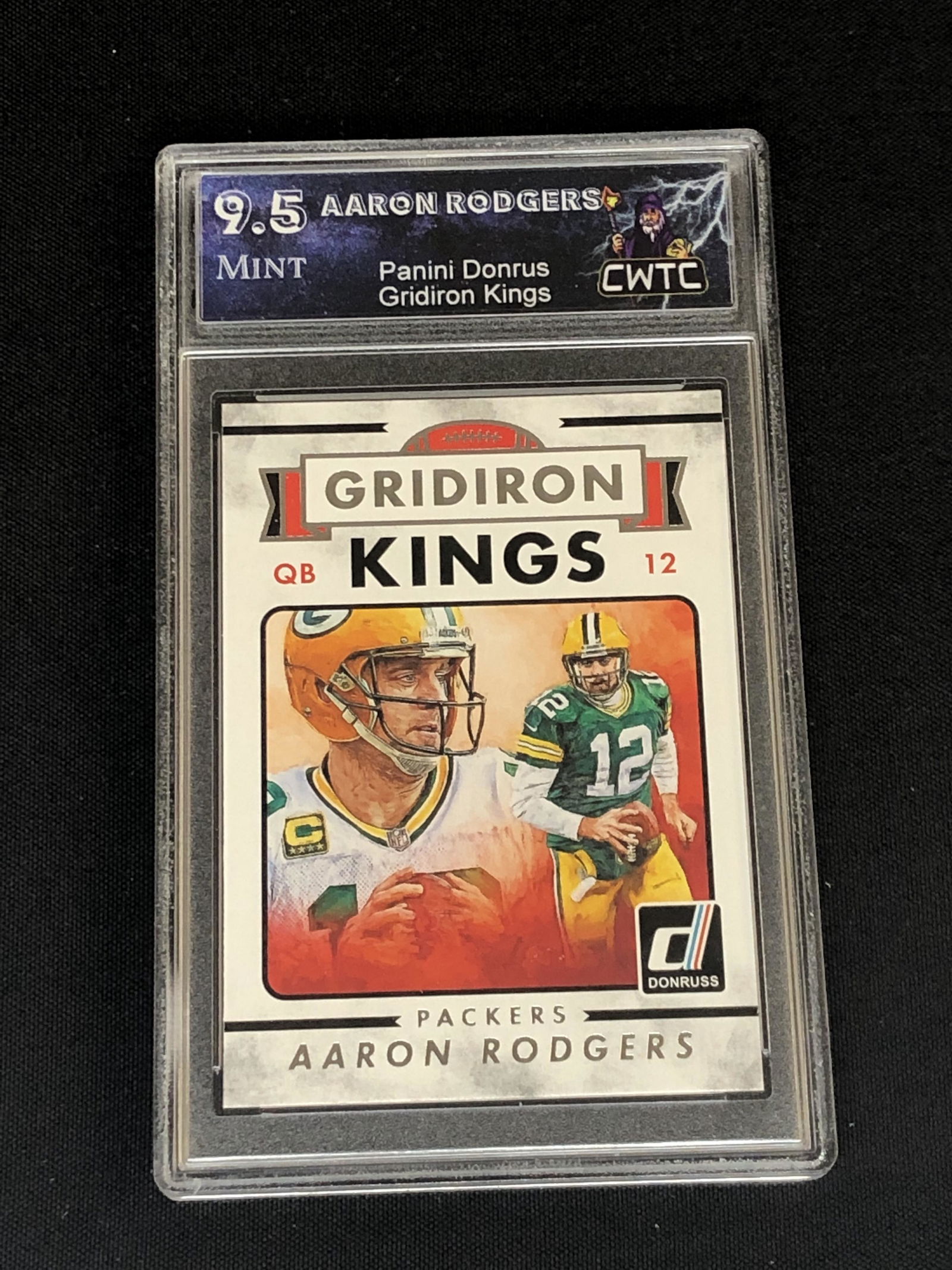 Aaron Rodgers Panini Donruss Gridiron Kings Graded CWTC 9.5 (1 of 1)