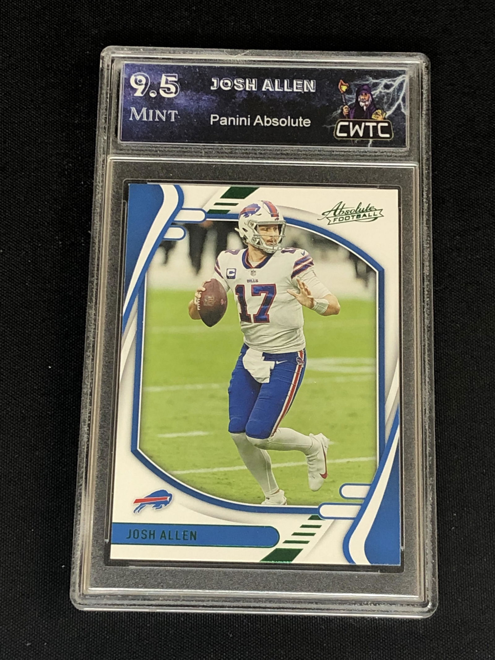 Josh Allen Panini Absolute Green Graded CWTC 9.5 (1 of 1)