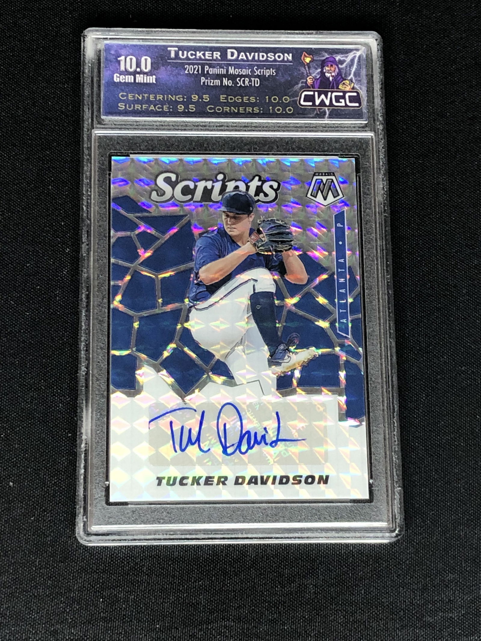Tucker Davidson Panini Mosaic Auto Graded CWTC 10 (1 of 1)