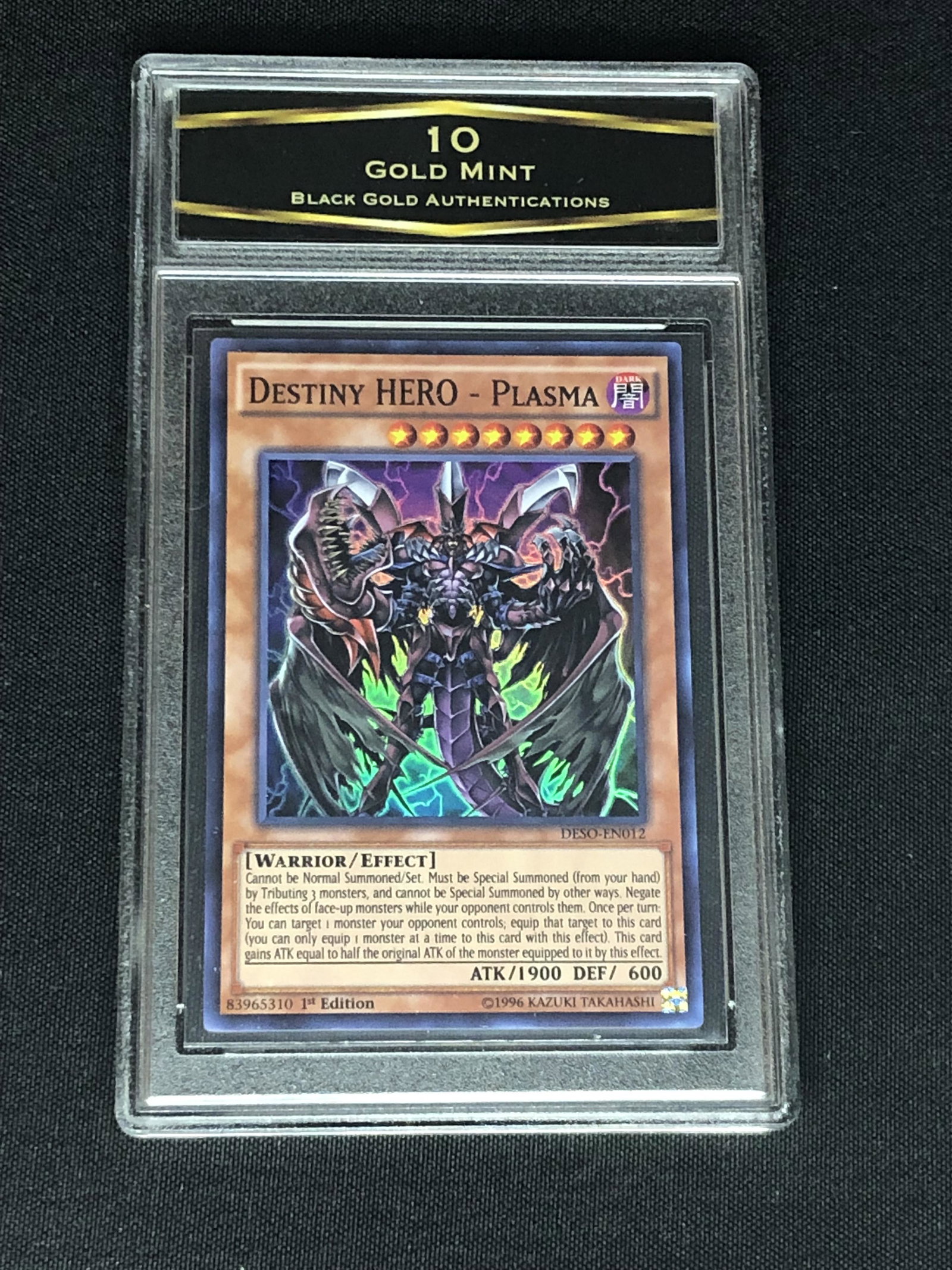 Destiny Hero - Plasma Yu-Gi-Oh! Card Graded BGA 10 (1 of 1)