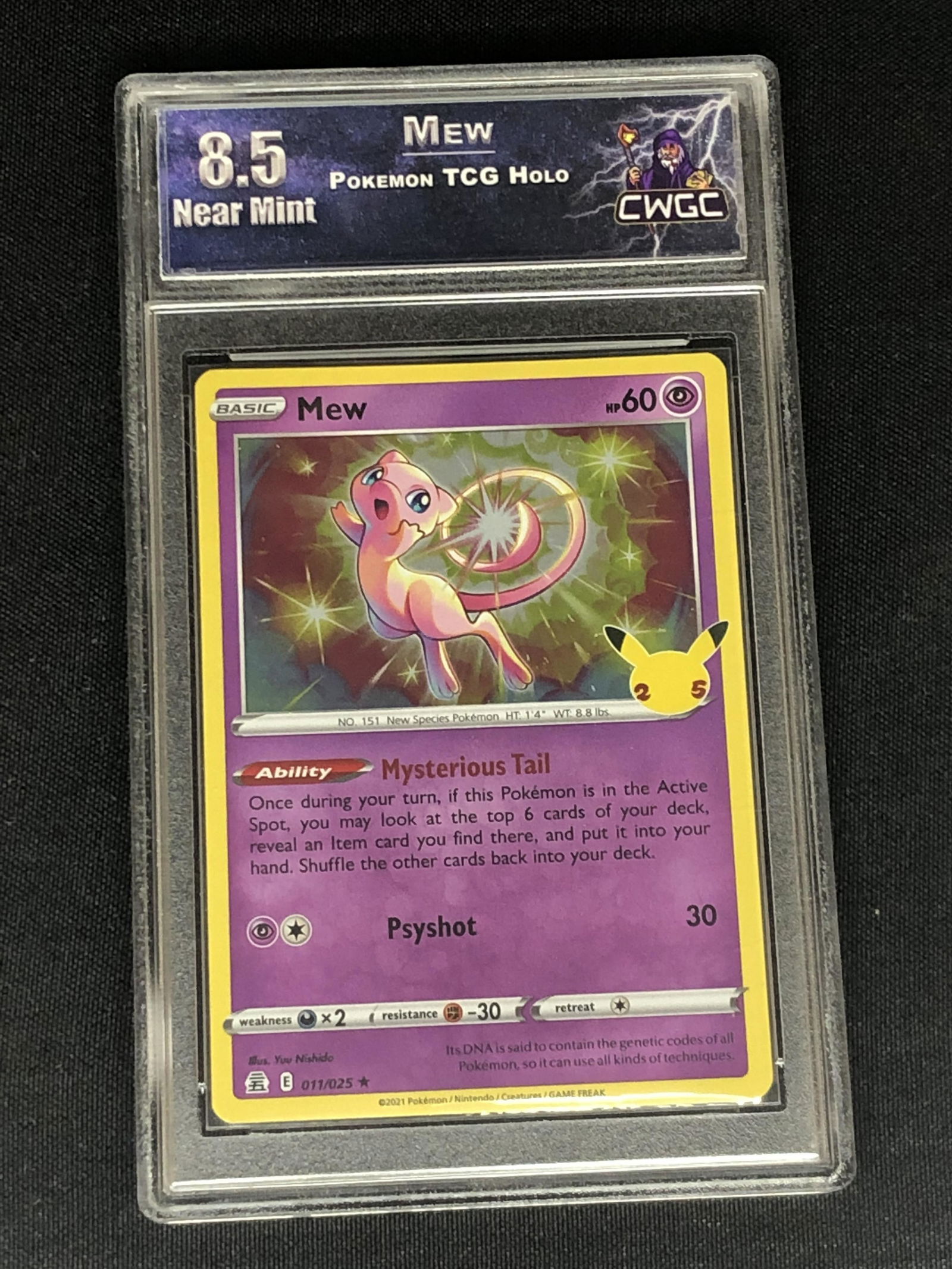 Mew Holo Graded CWTC 8.5 (1 of 1)