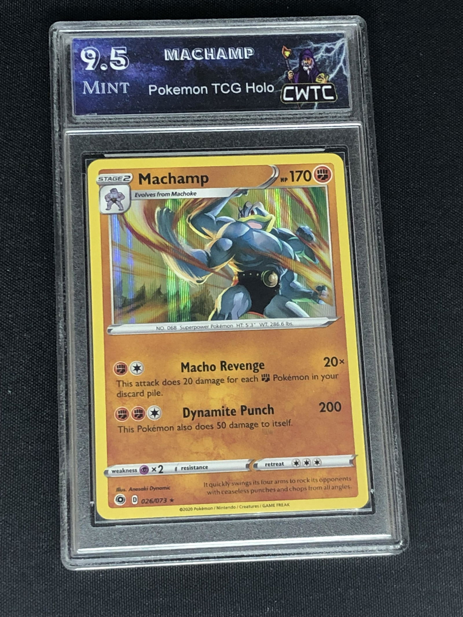 Machamp Holo Graded CWTC 9.5 (1 of 1)