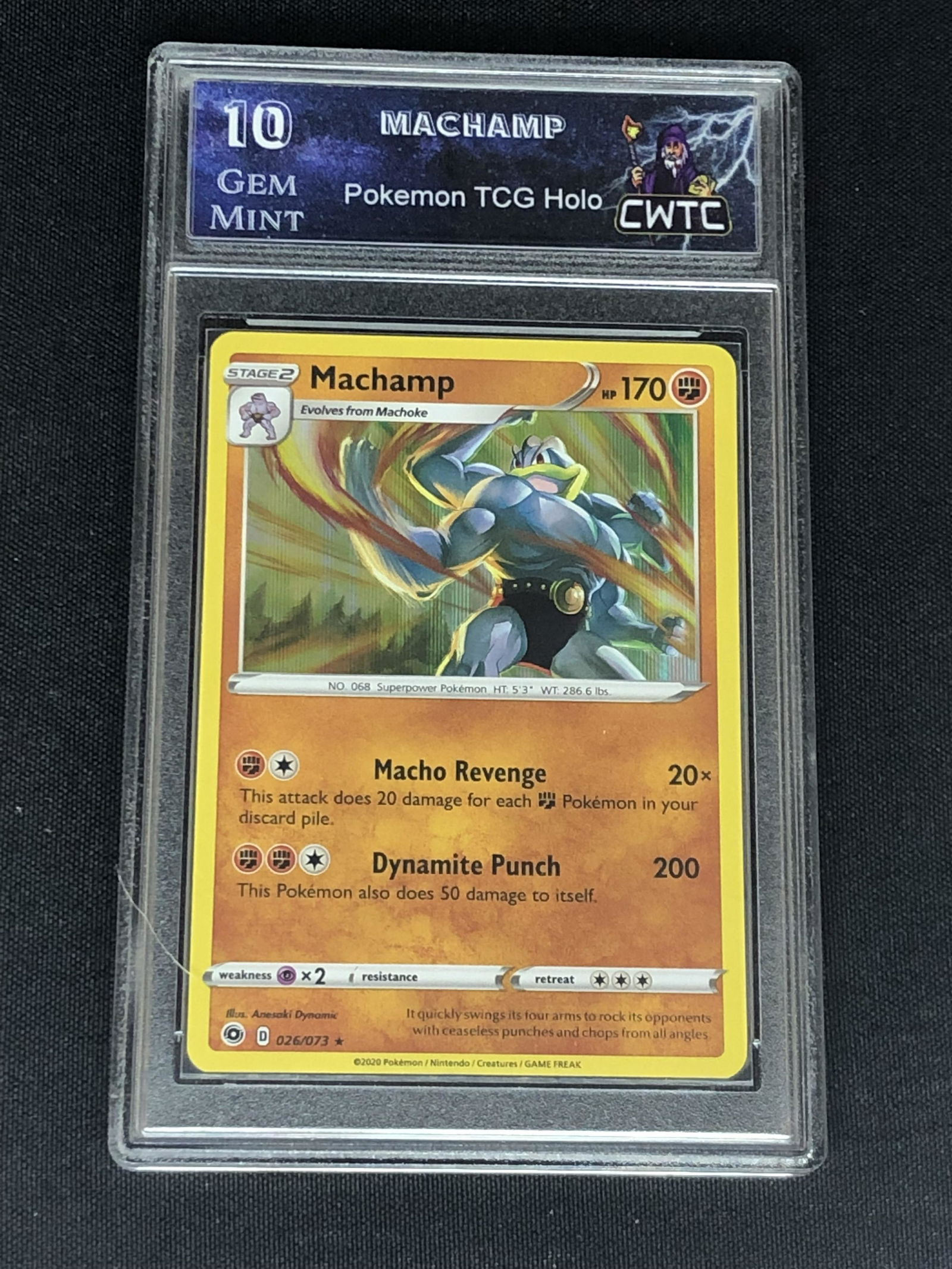 Machamp Holo Graded CWTC 10 (1 of 1)