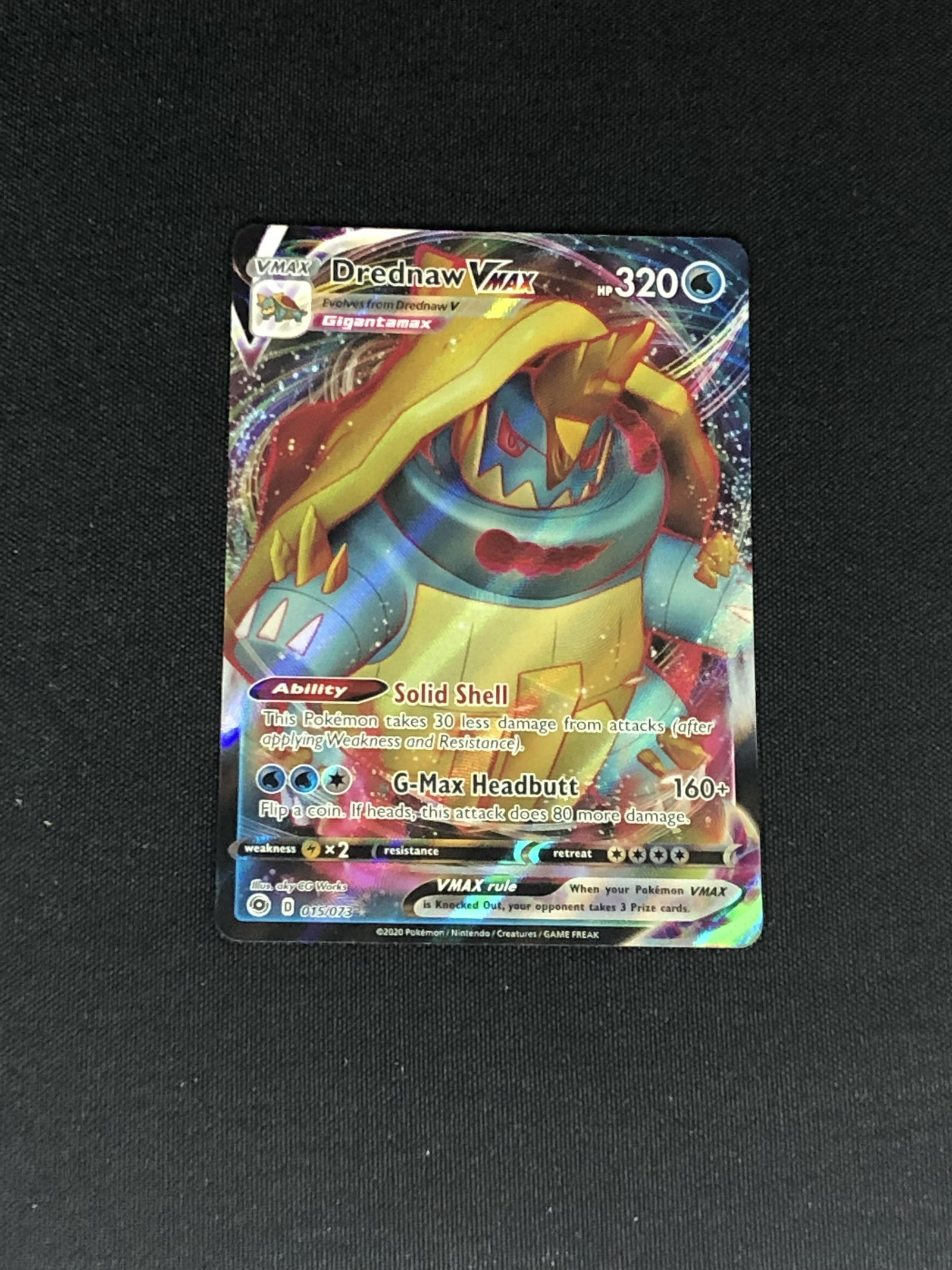 Drednaw Vmax Full Art Pokemon Card (1 of 1)