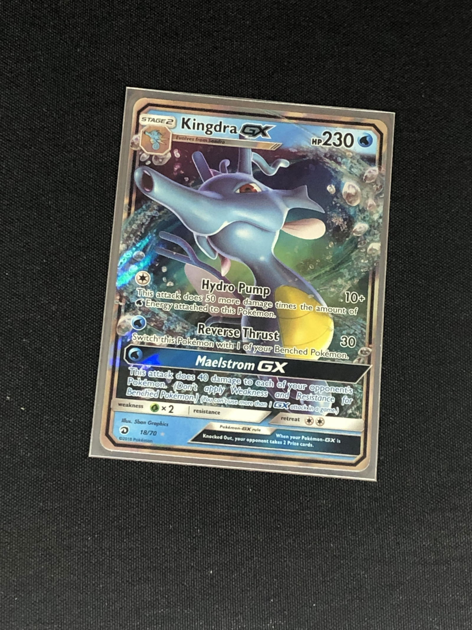 Kingdra GX Pokemon Card (1 of 1)