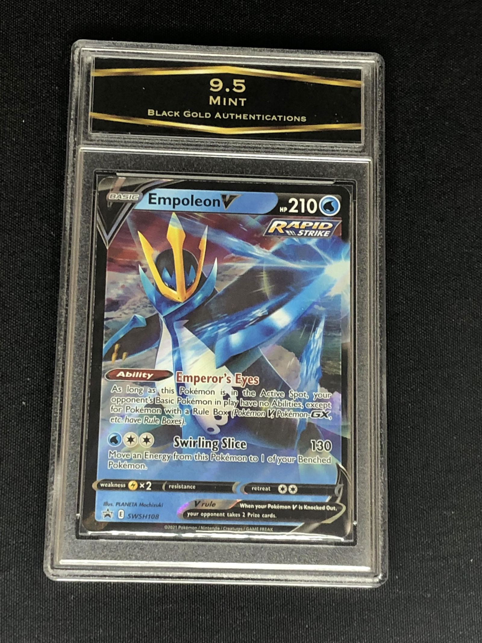 Rapid Strike Empoleon V Pokemon Card Graded BGA 9.5 (1 of 1)