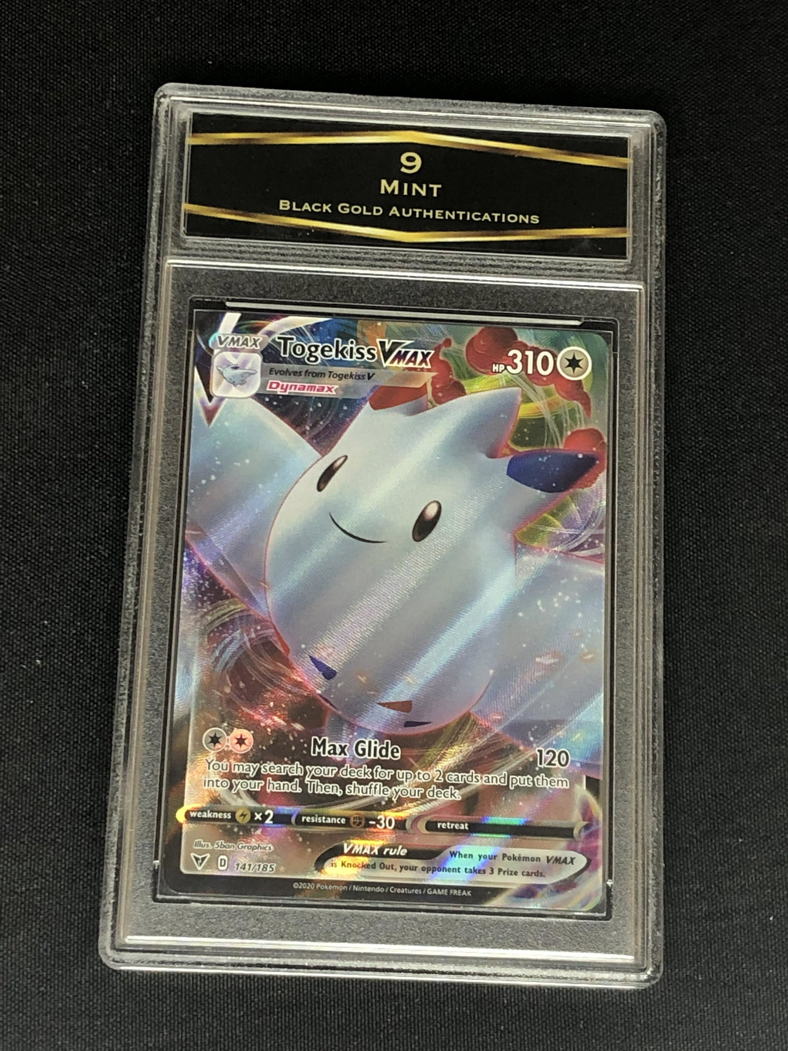 Togekiss Vmax Full Art Graded BGA 9: Togekiss Vmax Full Art Graded BGA 9
